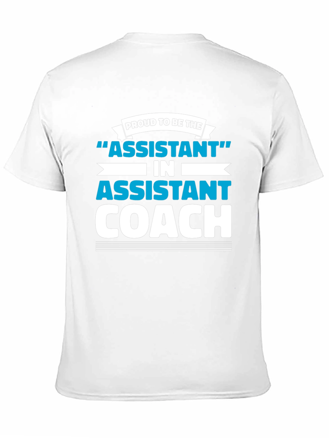 Proud Assistant Coach Graphic Tee - Black