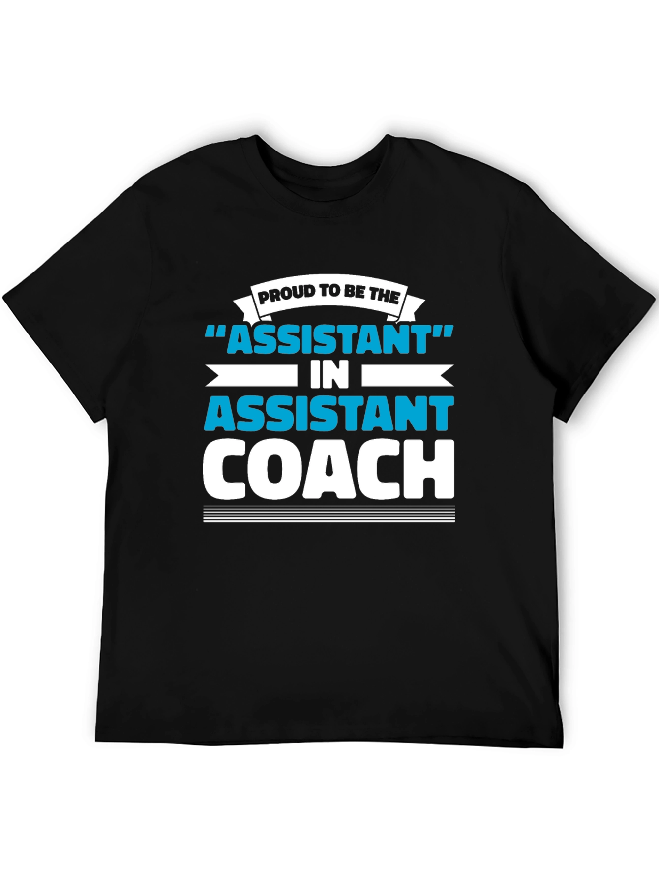 Proud Assistant Coach Graphic Tee - Black