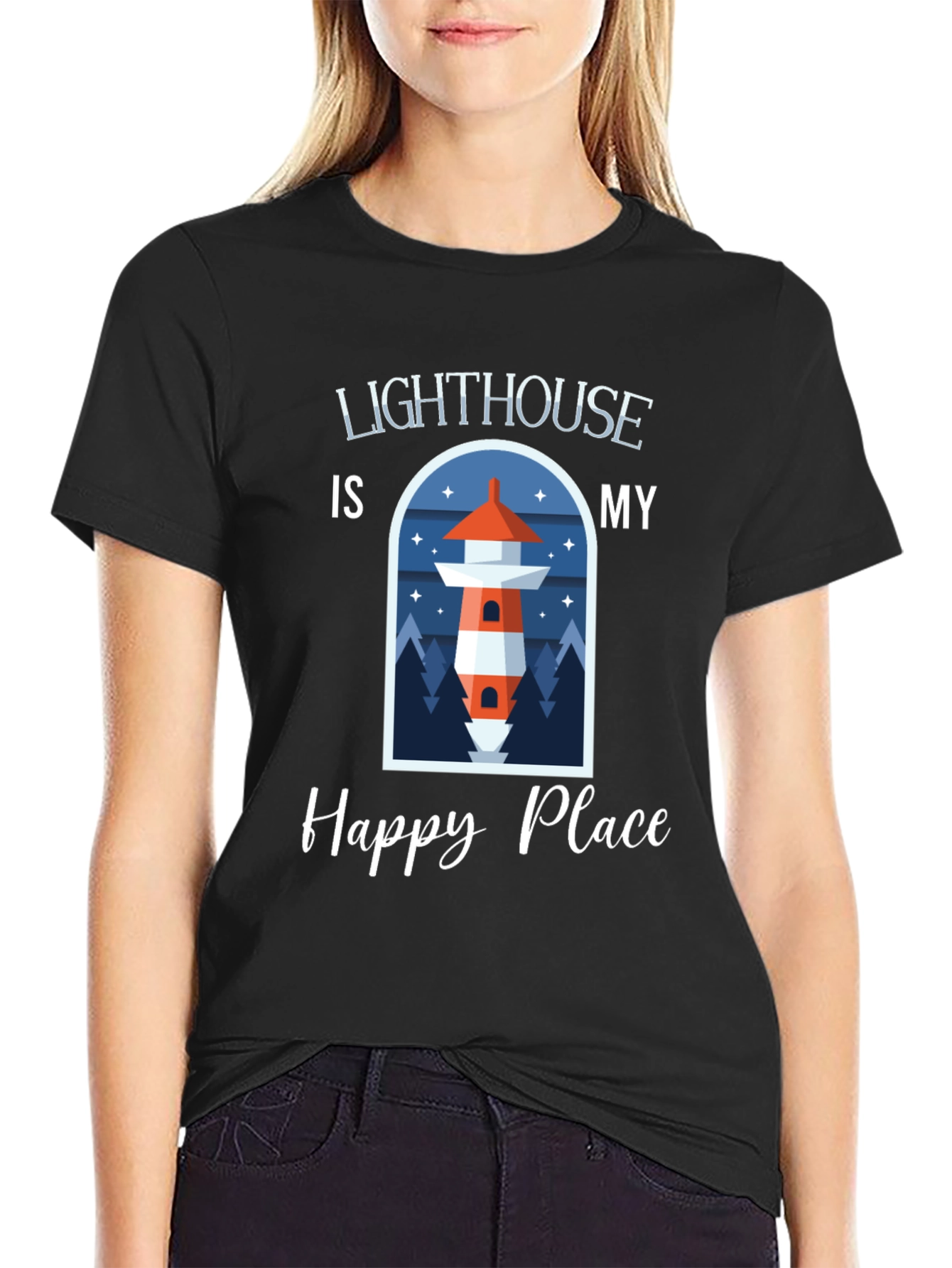 Lighthouse Is My Happy Place T-Shirt