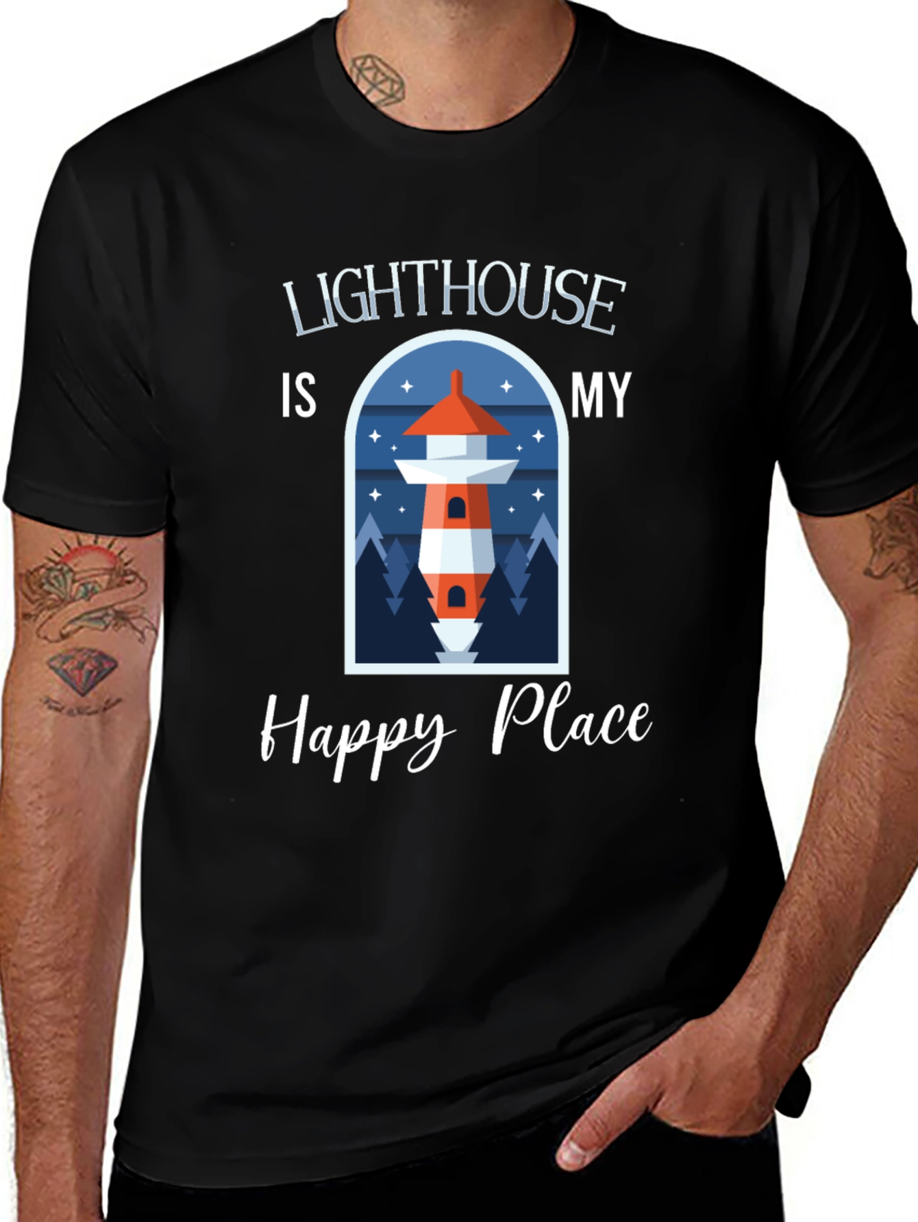 Lighthouse Is My Happy Place T-Shirt