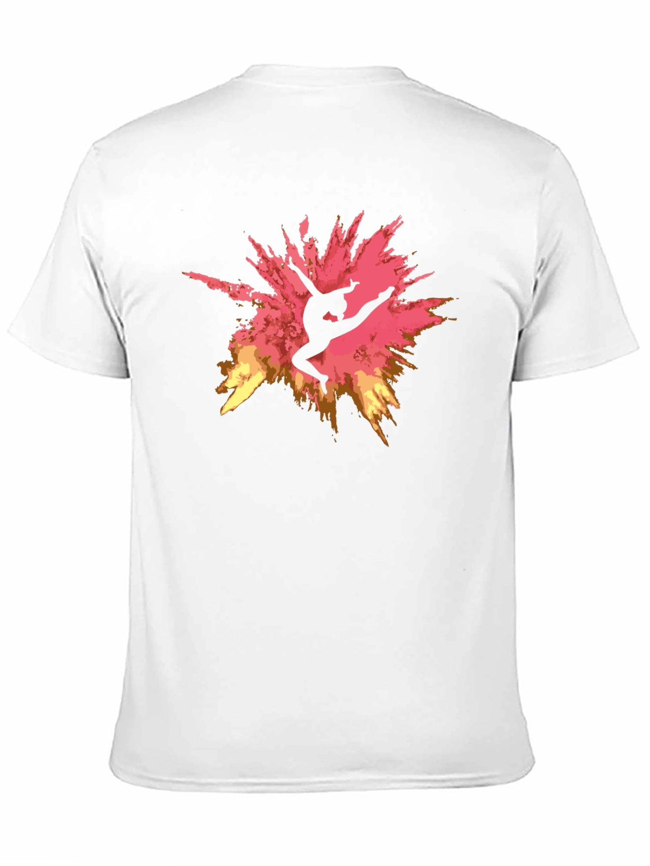 Gymnast Silhouette Graphic Black T-Shirt