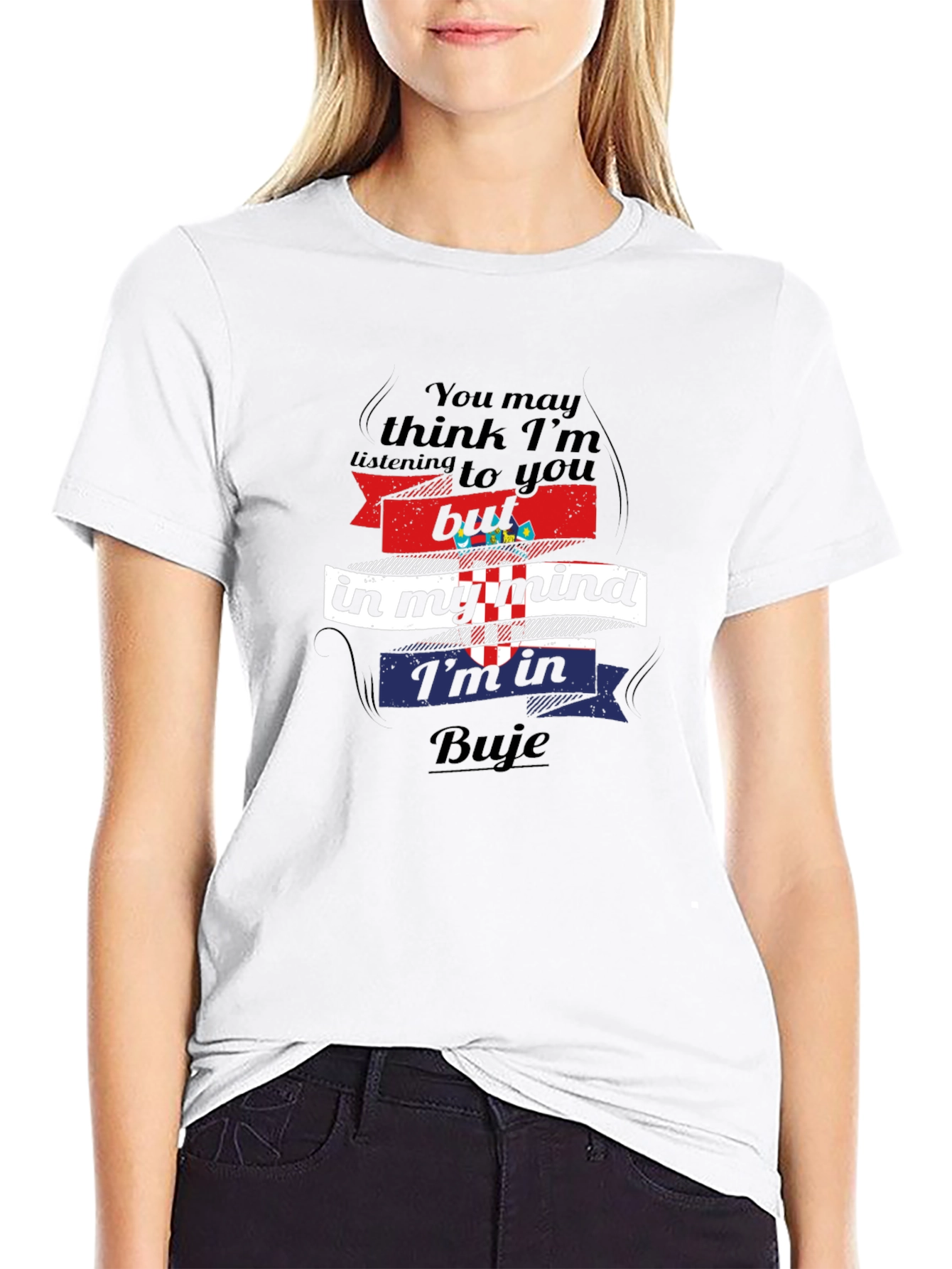 Buje Croatia Mind T-Shirt - Novelty Travel Tee