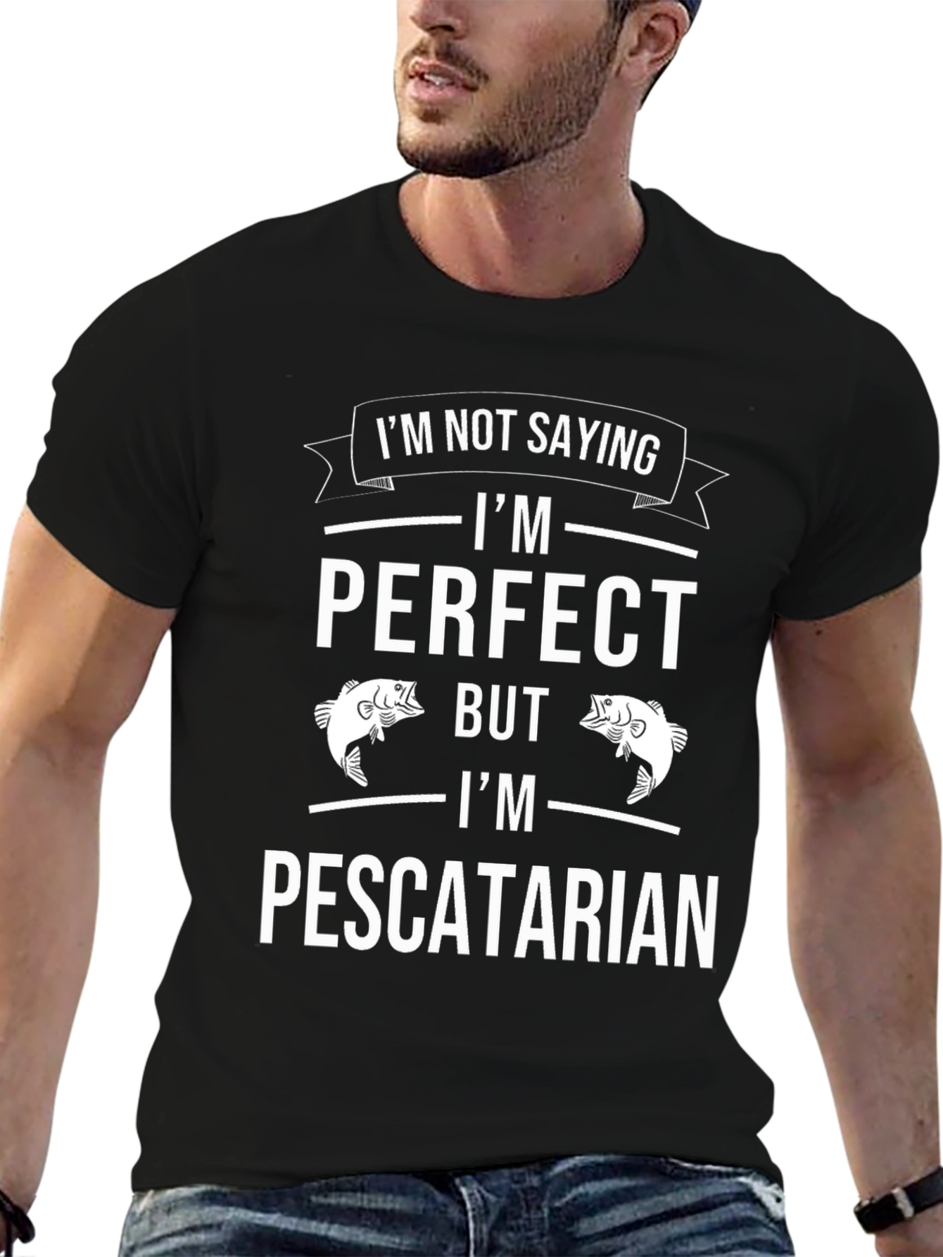 Funny Pescatarian T-Shirt - Perfect Fish Lover Tee