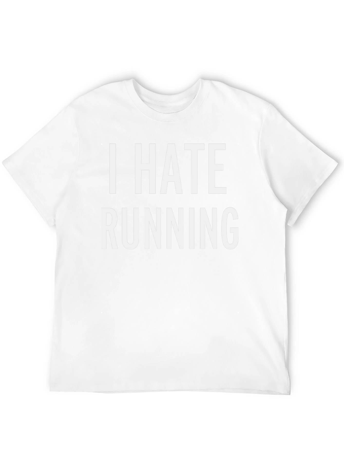 I Hate Running Black Graphic T-Shirt
