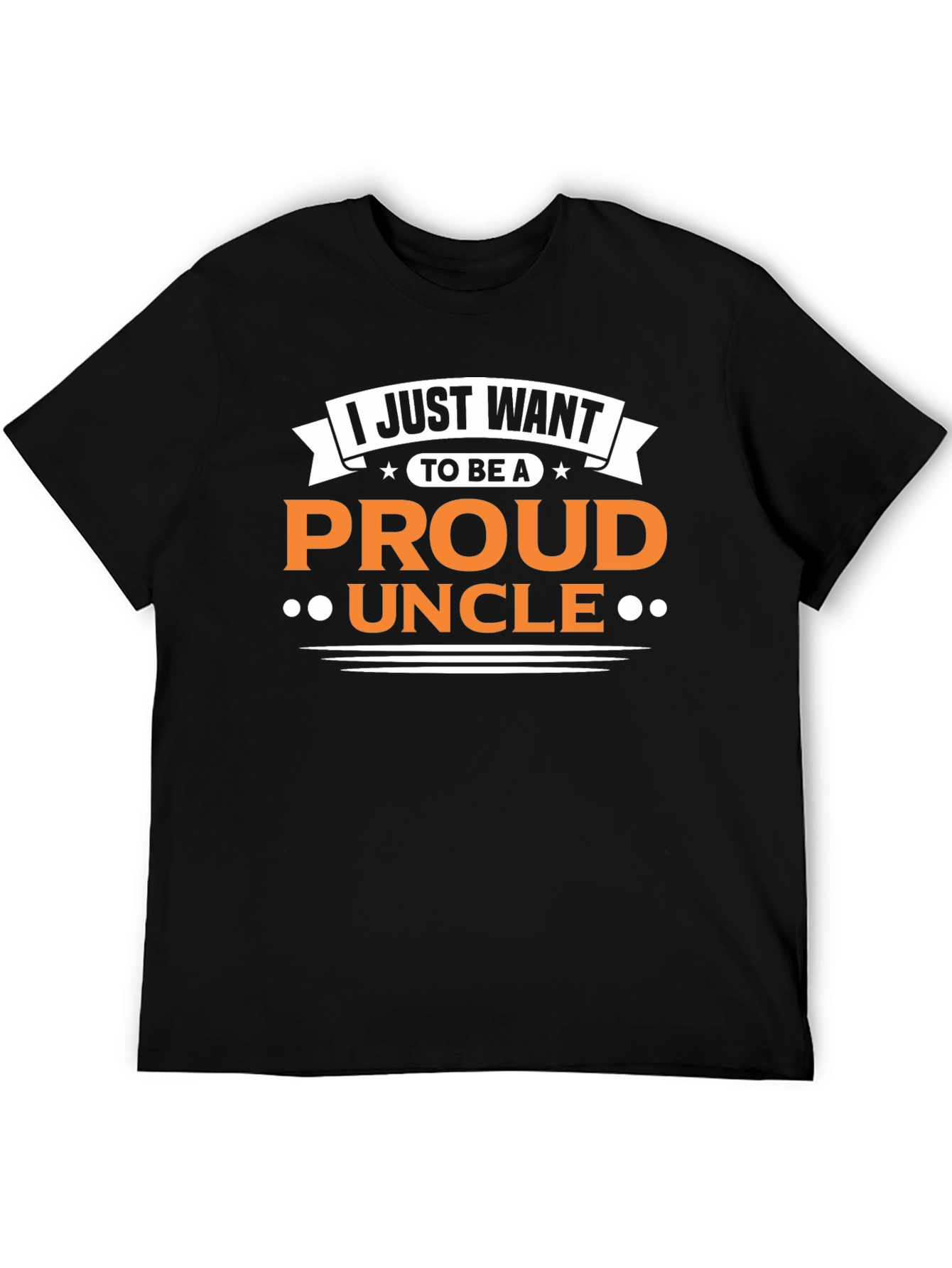 Proud Uncle Graphic T-Shirt - Black