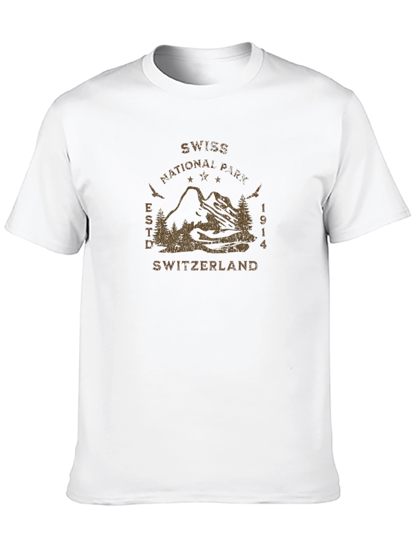 Swiss National Park T-Shirt: Mountain Graphic Tee