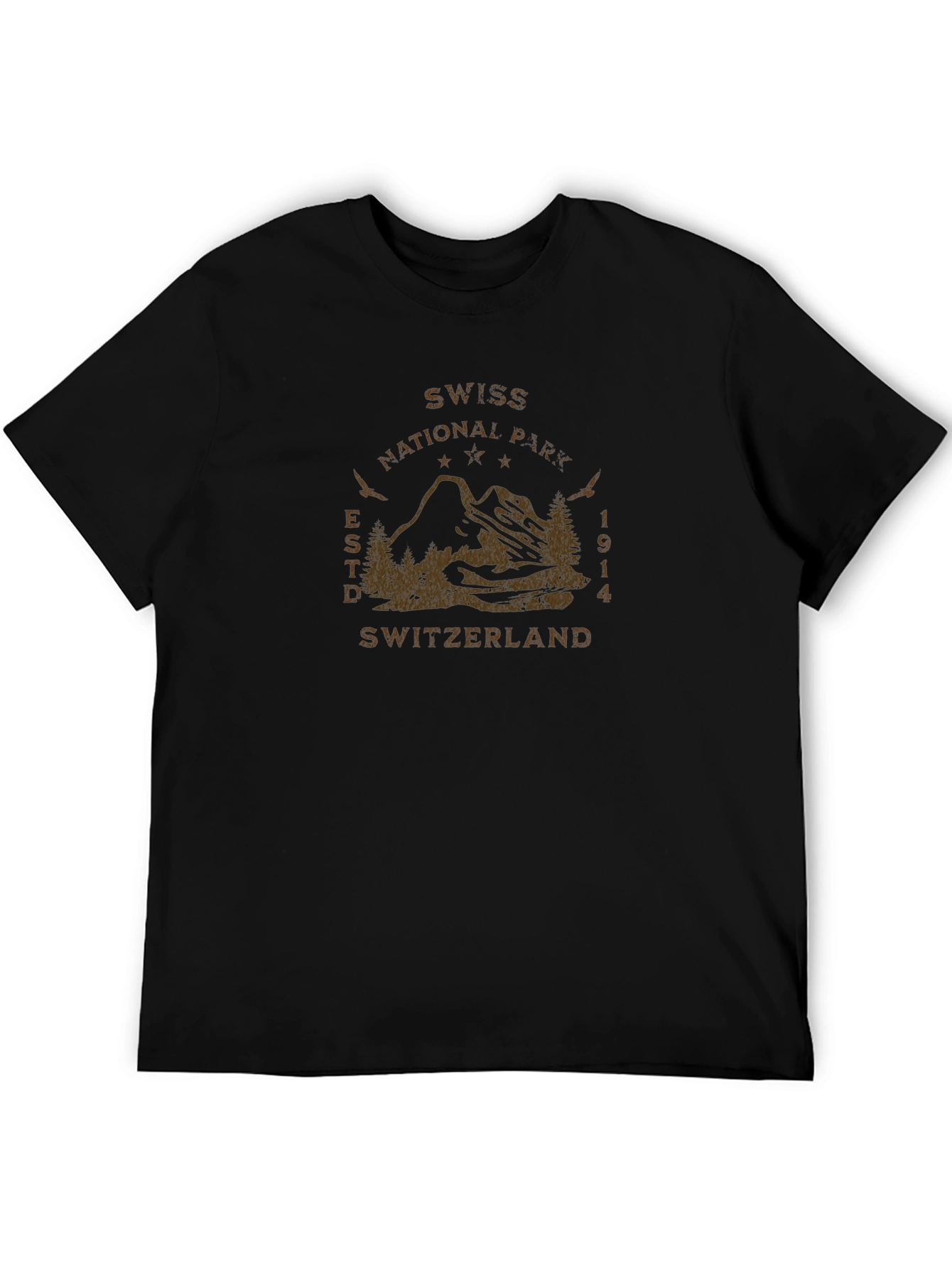 Swiss National Park T-Shirt: Mountain Graphic Tee