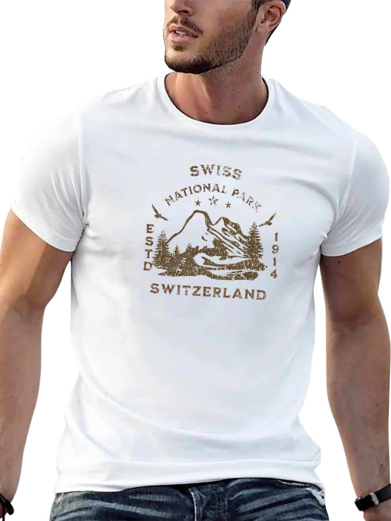 Swiss National Park T-Shirt: Mountain Graphic Tee