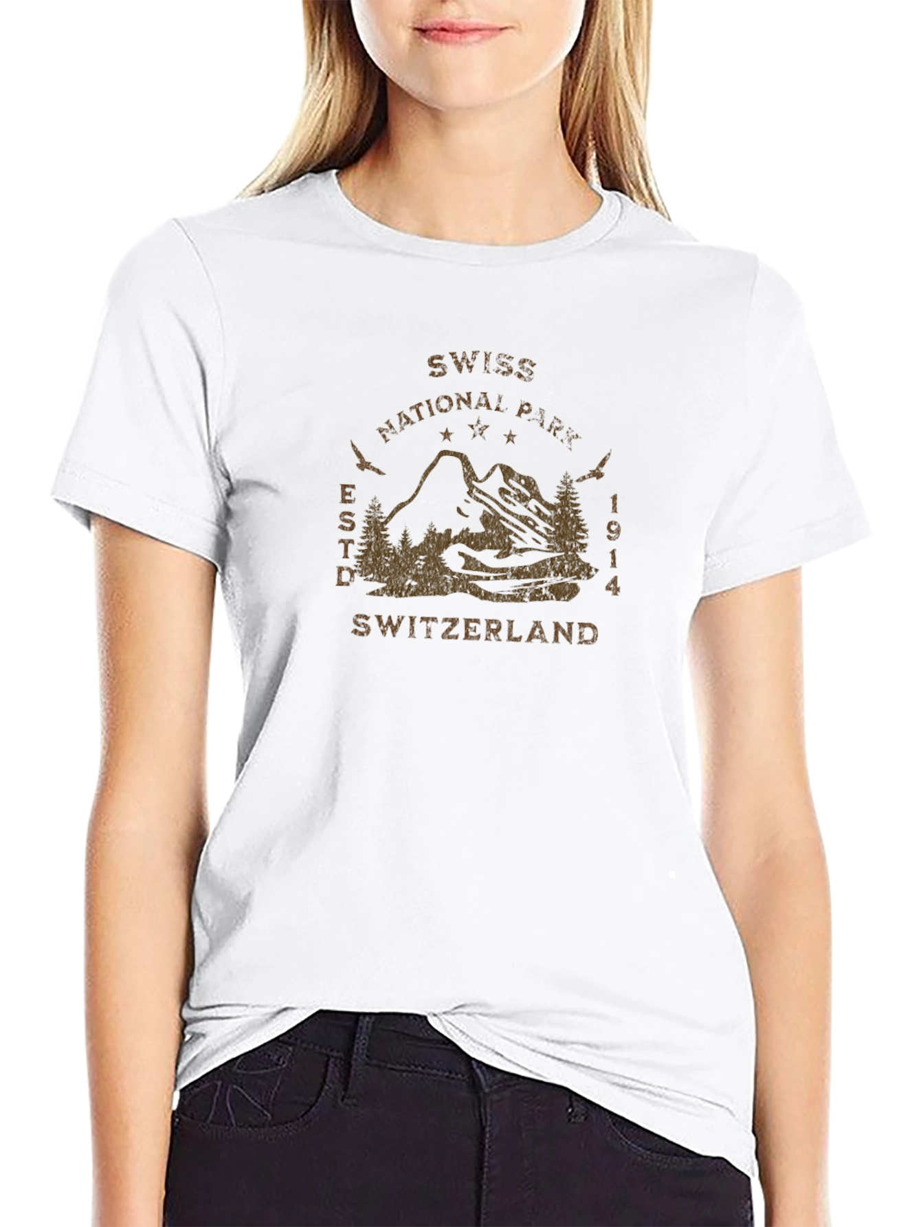 Swiss National Park T-Shirt: Mountain Graphic Tee