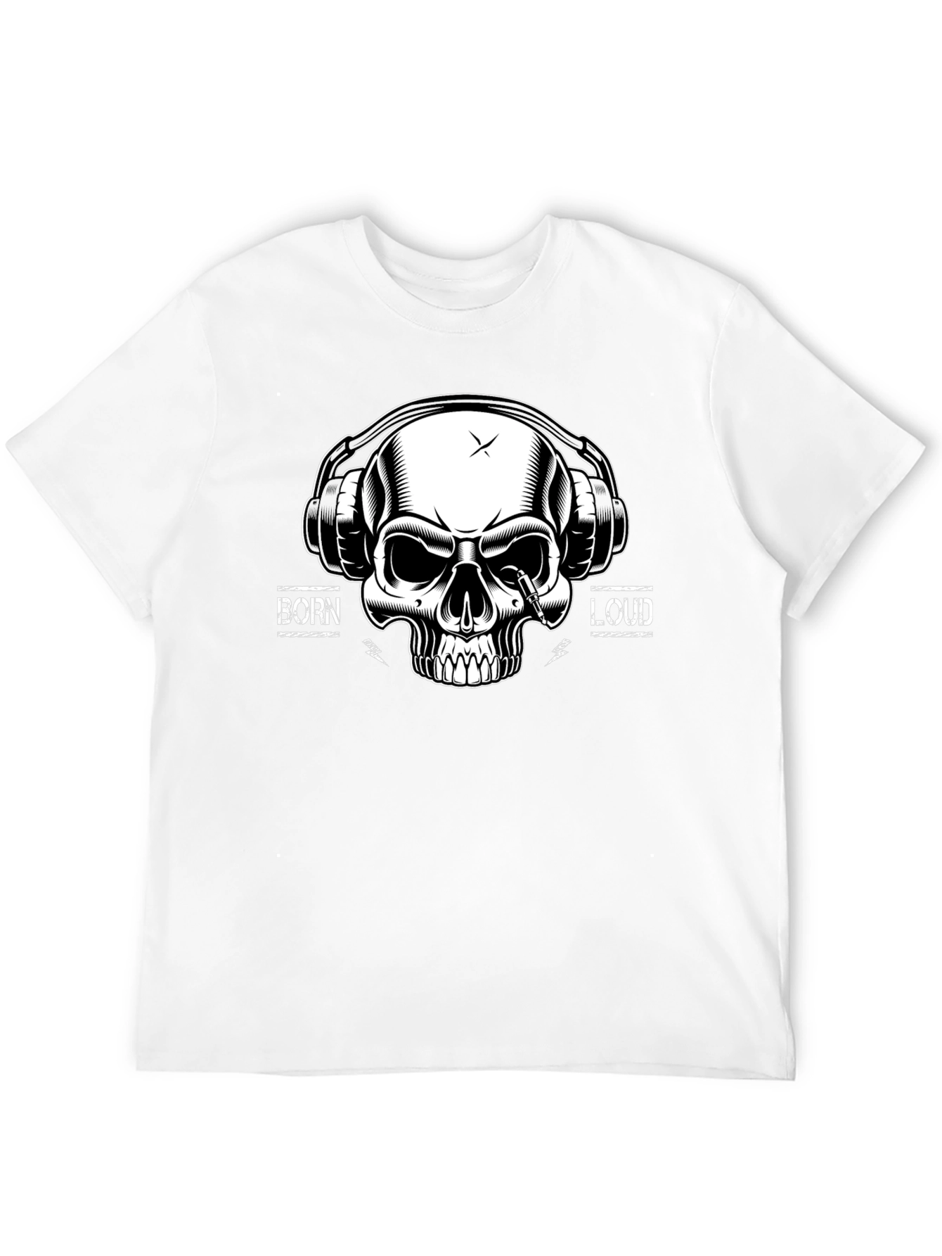 Born Loud Skull Graphic T-Shirt