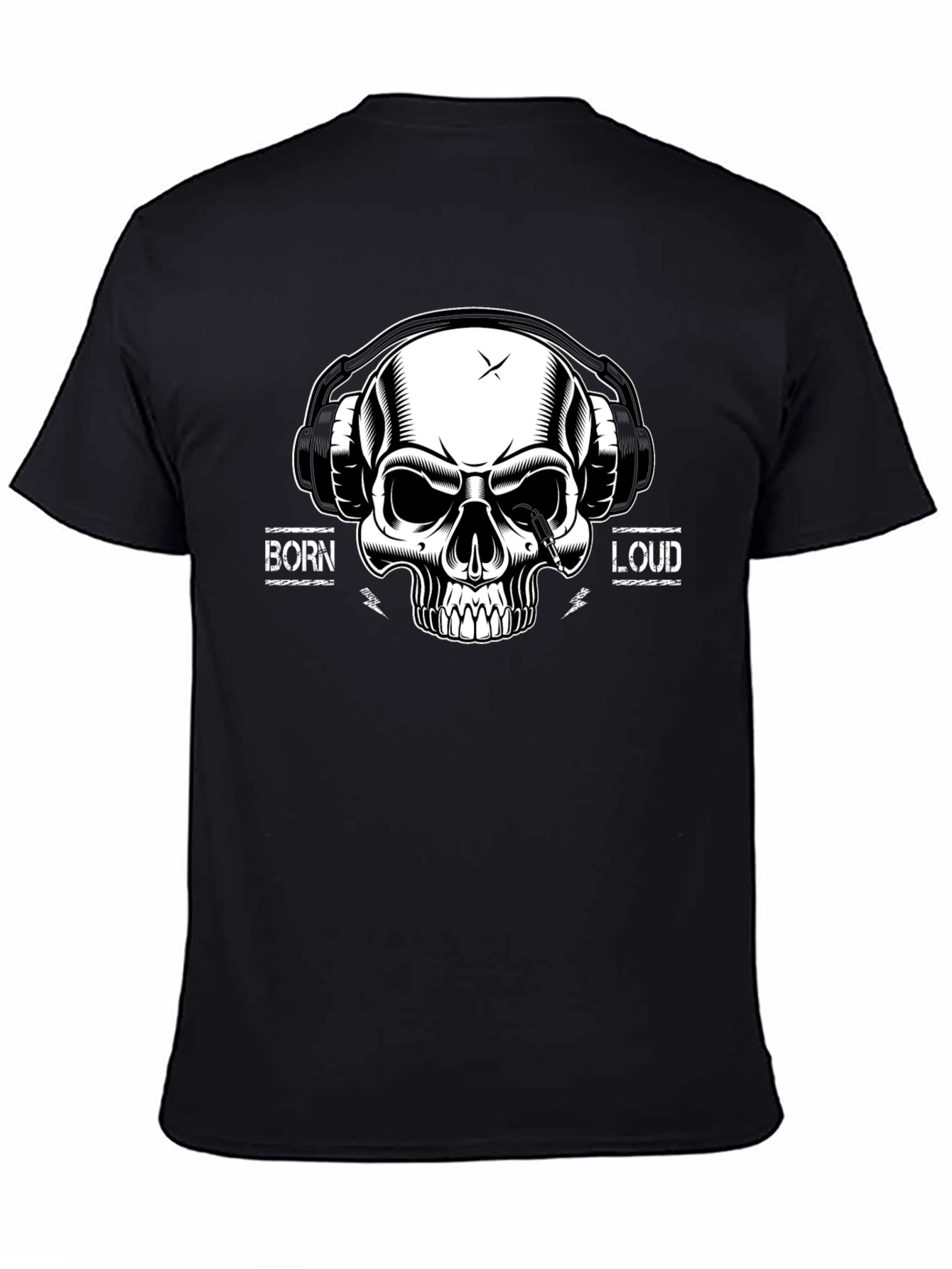 Born Loud Skull Graphic T-Shirt