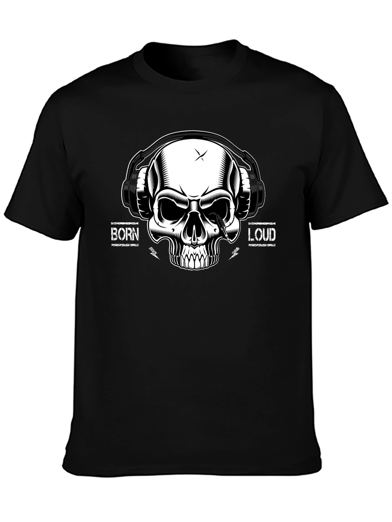 Born Loud Skull Graphic T-Shirt