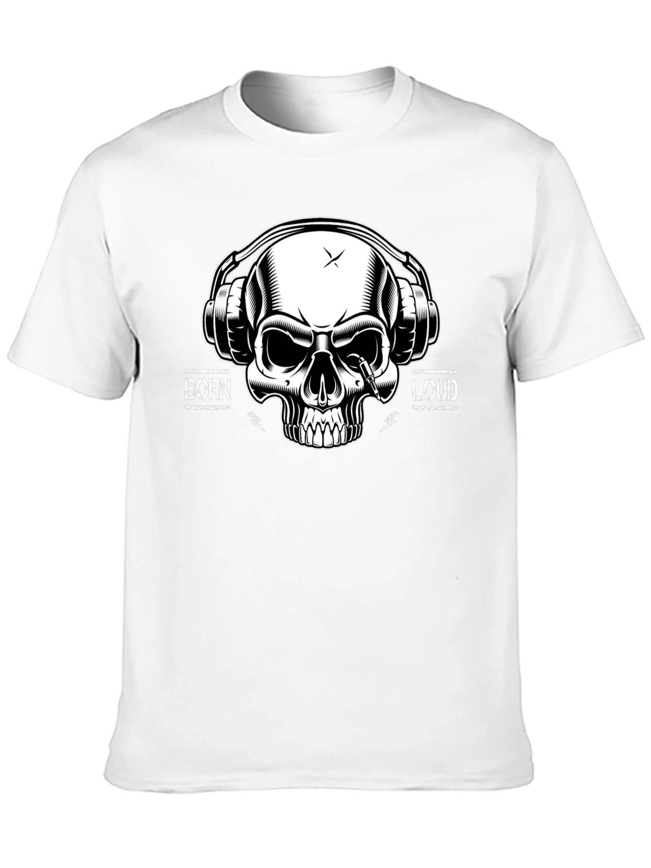 Born Loud Skull Graphic T-Shirt