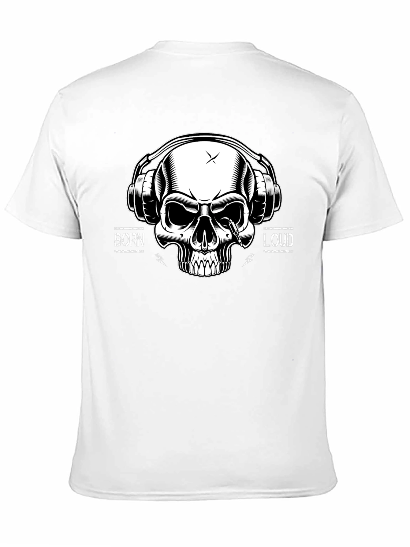Born Loud Skull Graphic T-Shirt