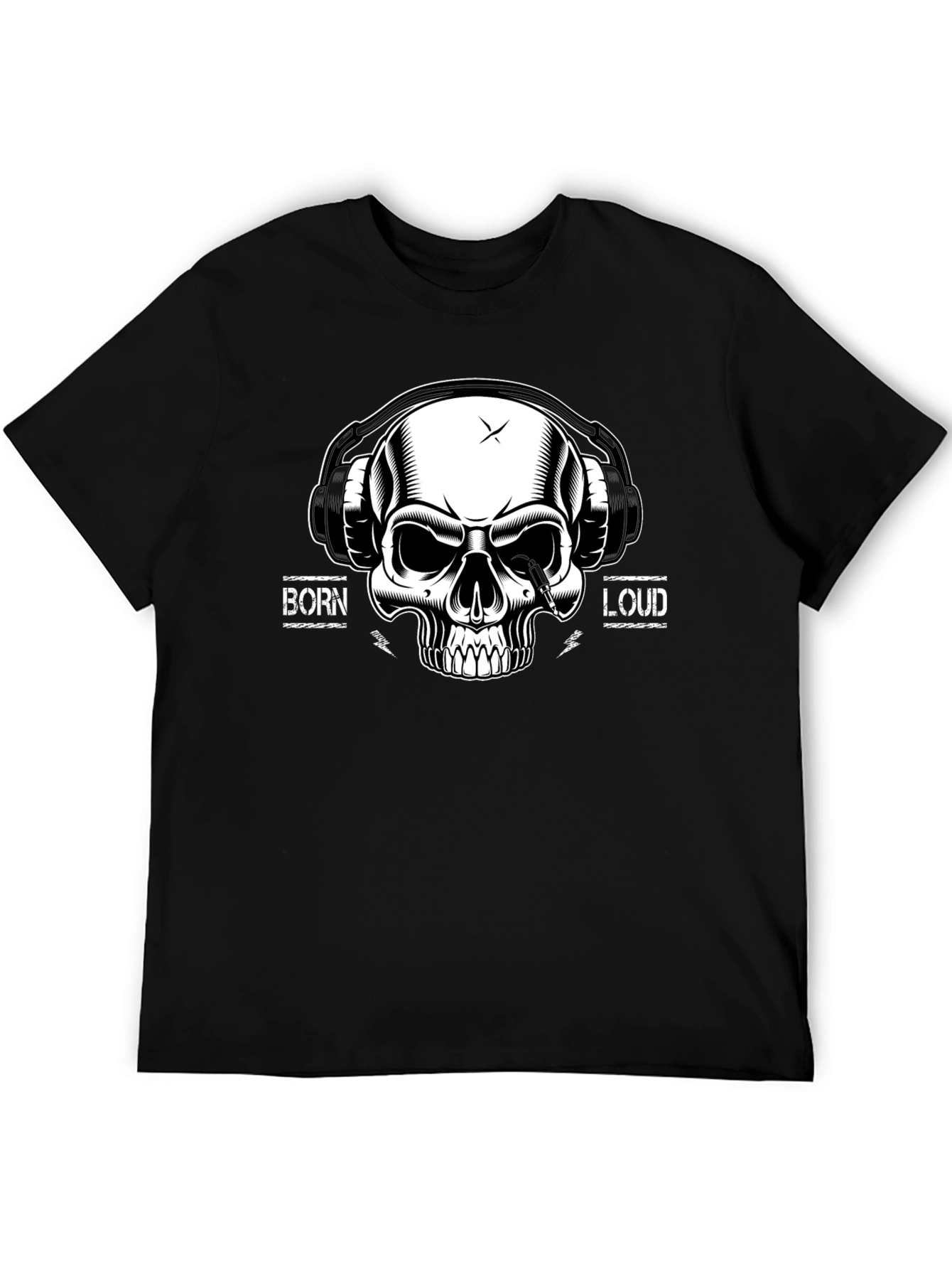 Born Loud Skull Graphic T-Shirt