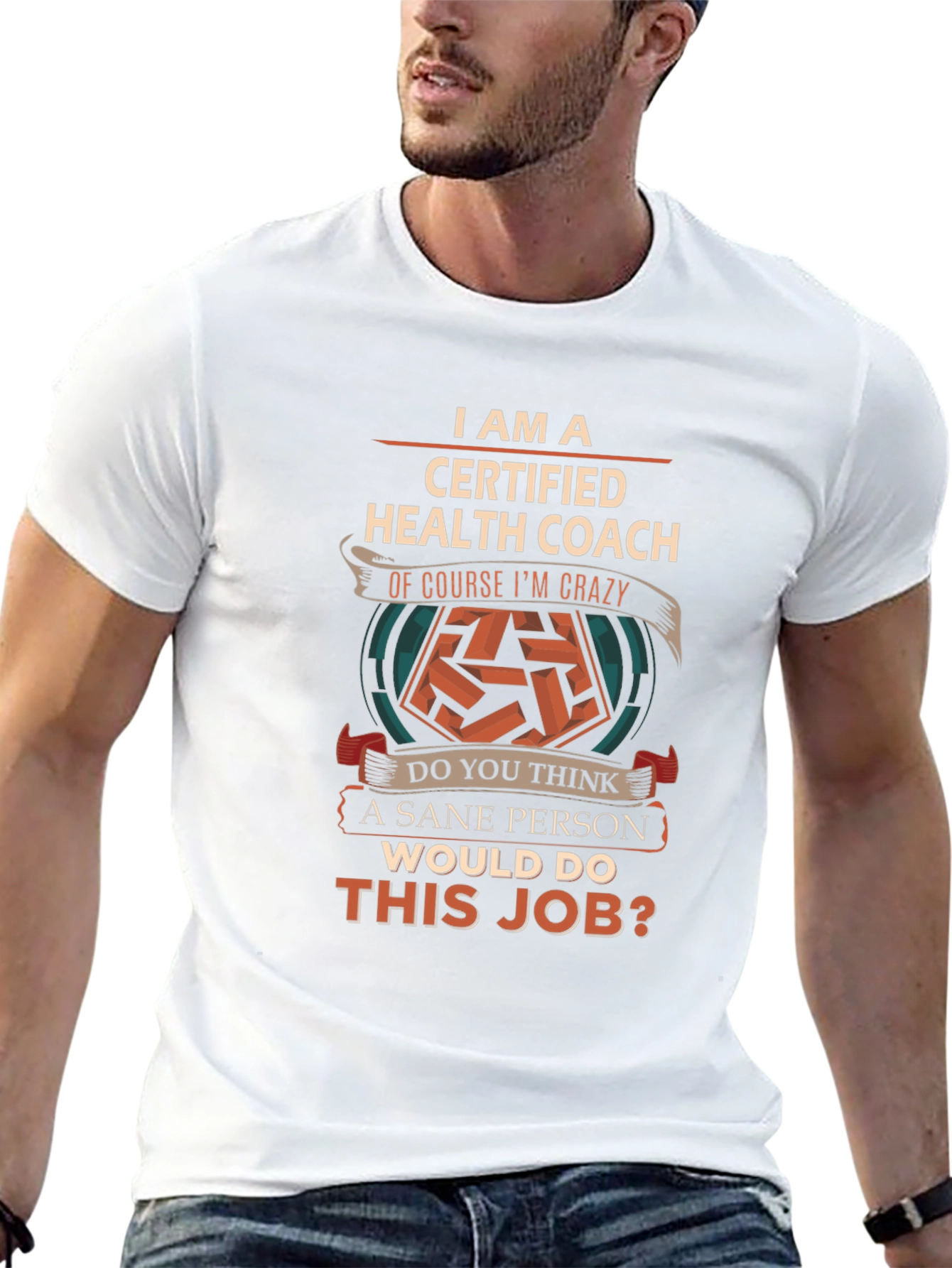 Certified Health Coach Crazy Job T-Shirt