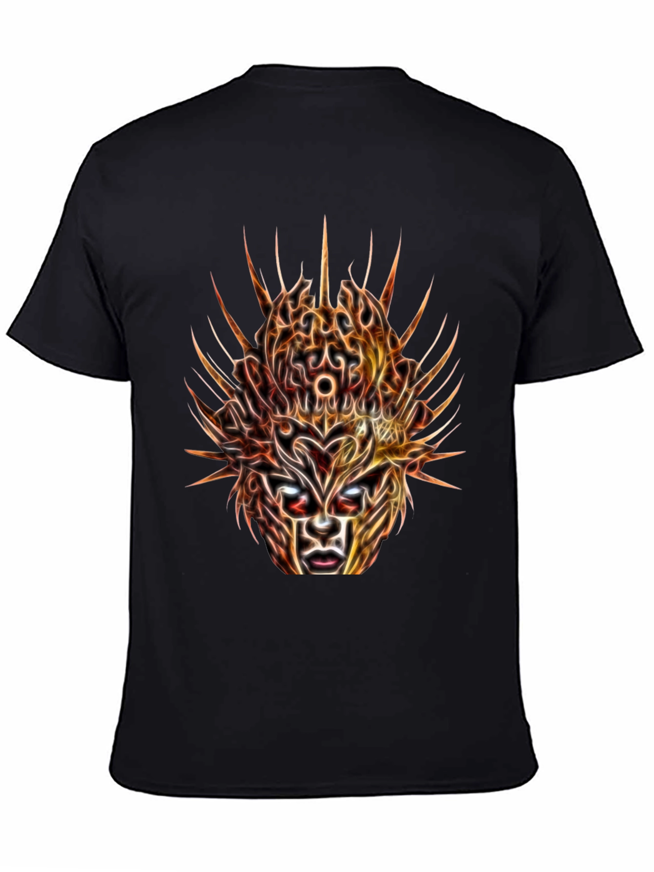 Mystic Mask Graphic Tee - Abstract Art T-Shirt