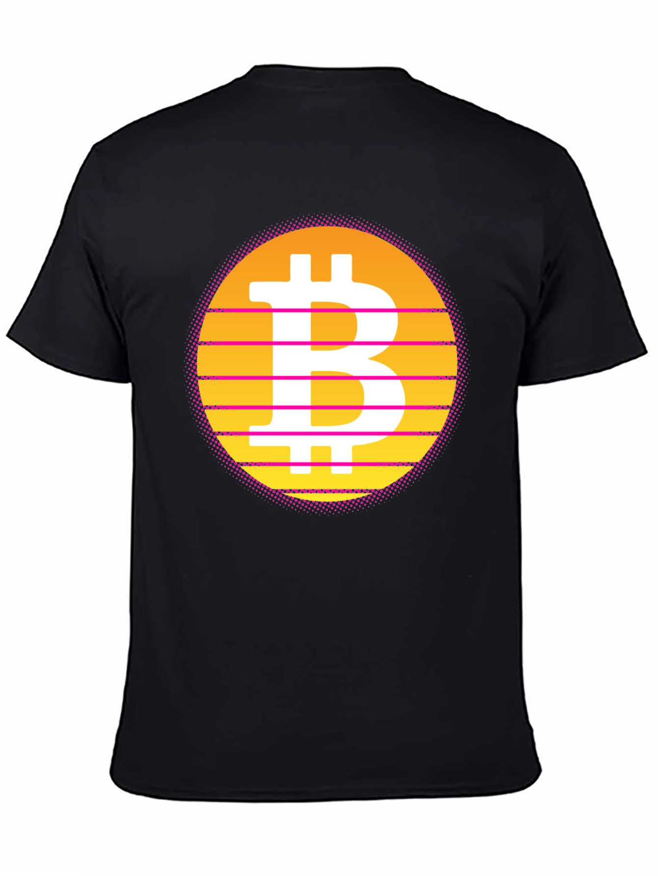 Retro Bitcoin T-Shirt - Black Crypto Tee