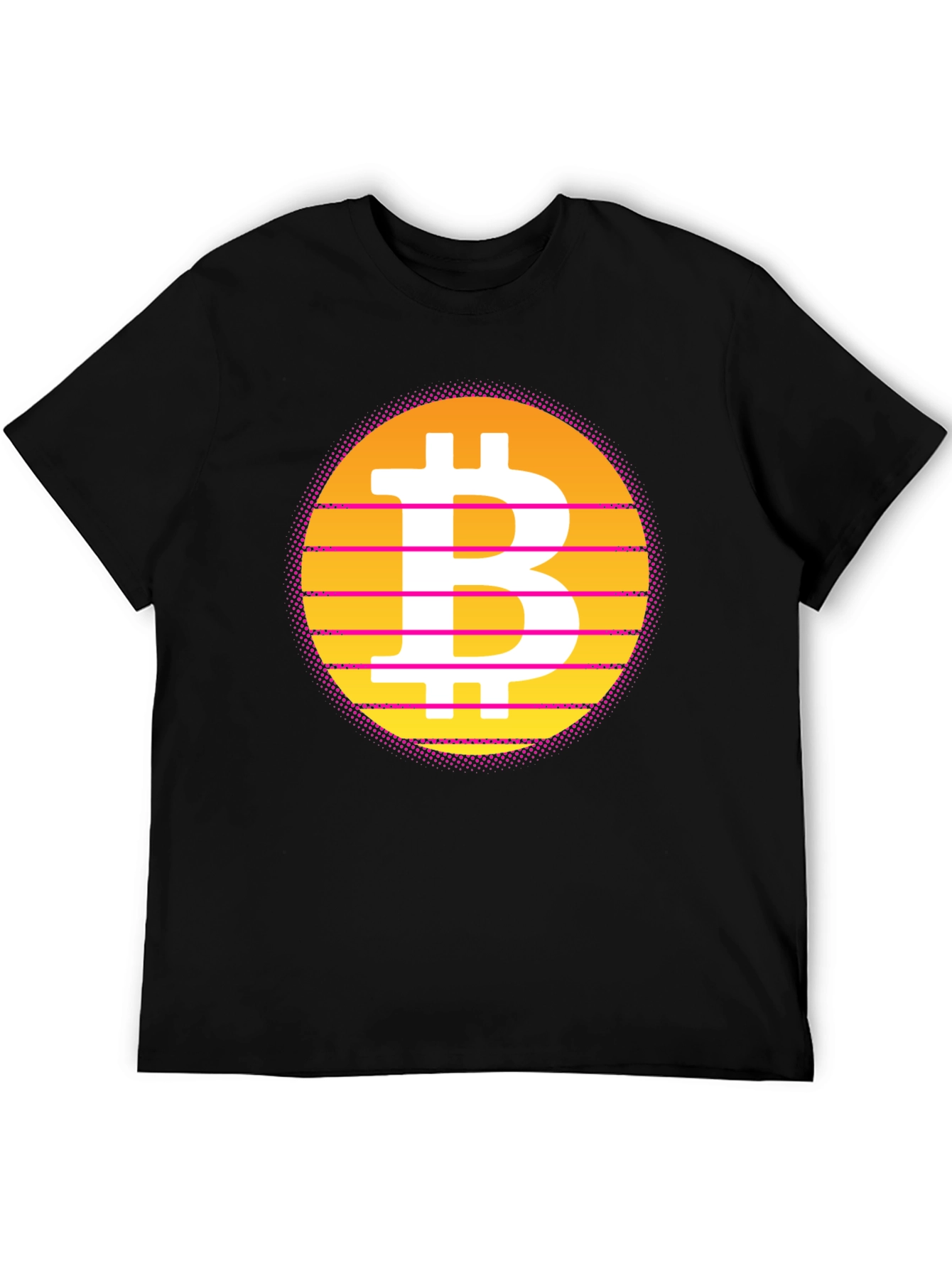 Retro Bitcoin T-Shirt - Black Crypto Tee