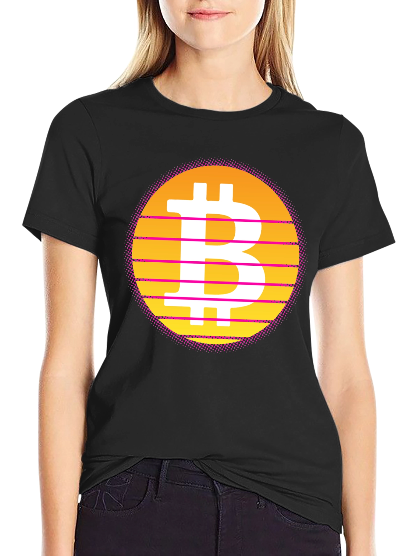 Retro Bitcoin T-Shirt - Black Crypto Tee