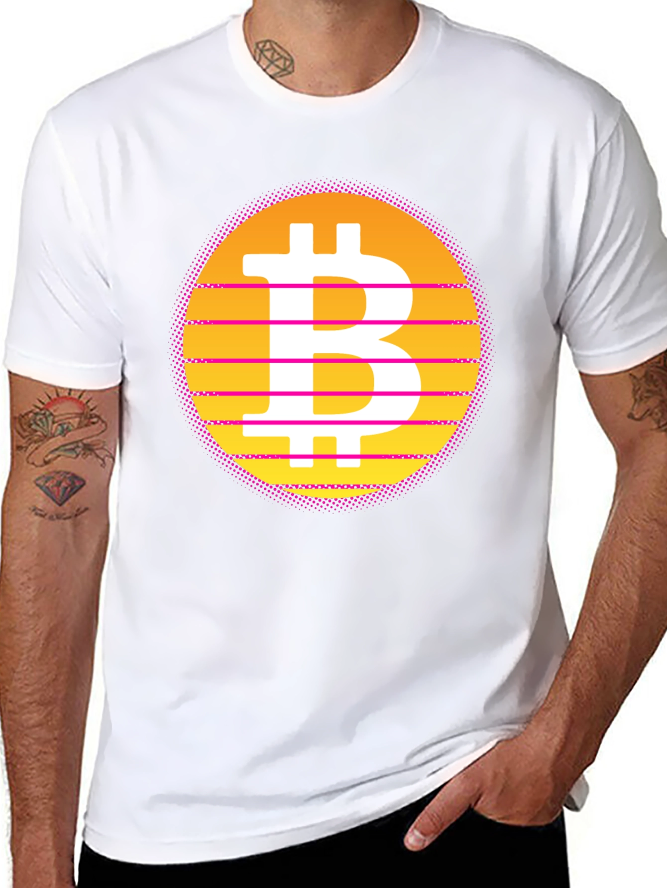 Retro Bitcoin T-Shirt - Black Crypto Tee