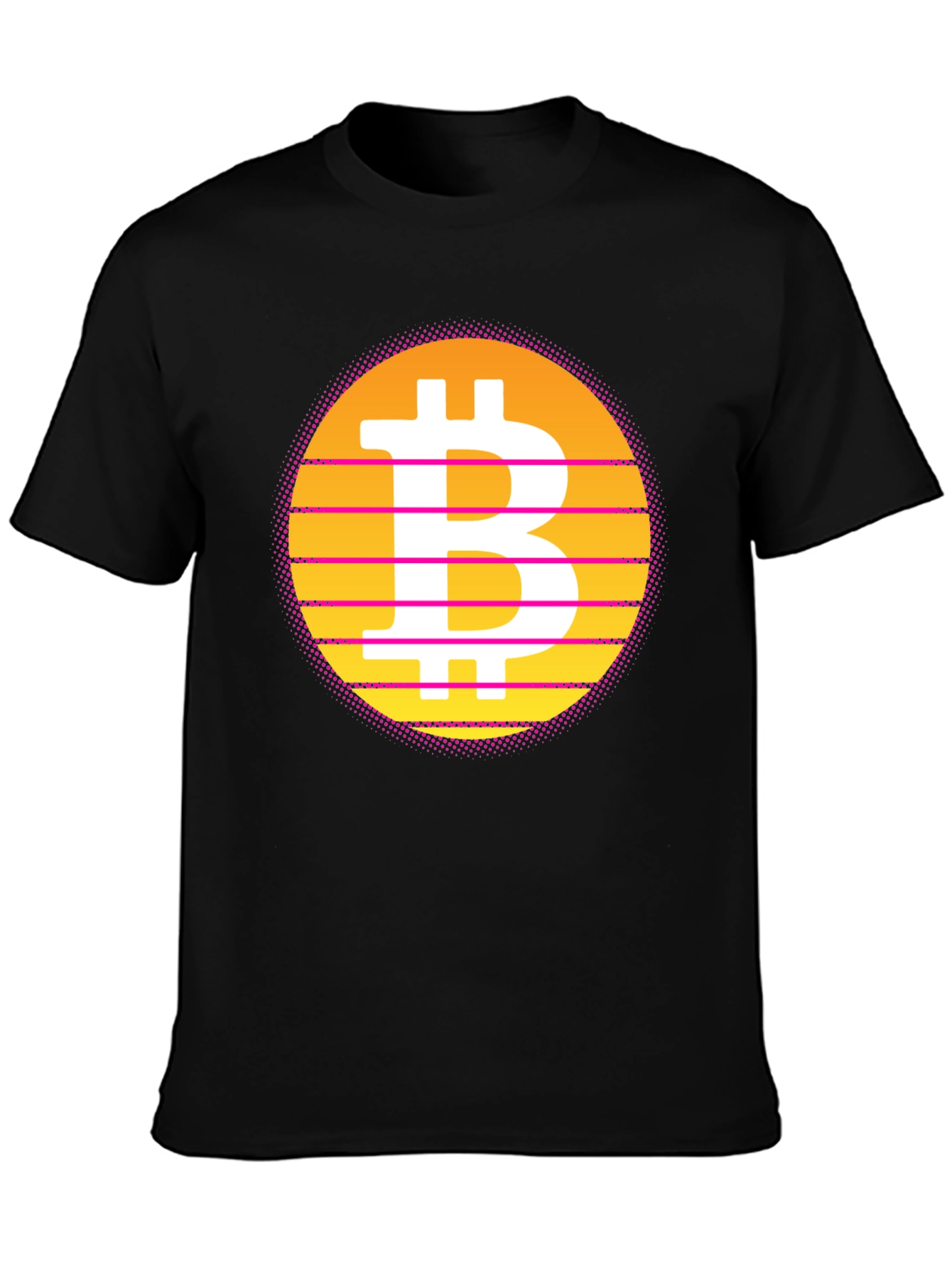 Retro Bitcoin T-Shirt - Black Crypto Tee
