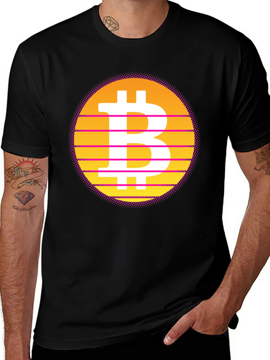 Retro Bitcoin T-Shirt - Black Crypto Tee