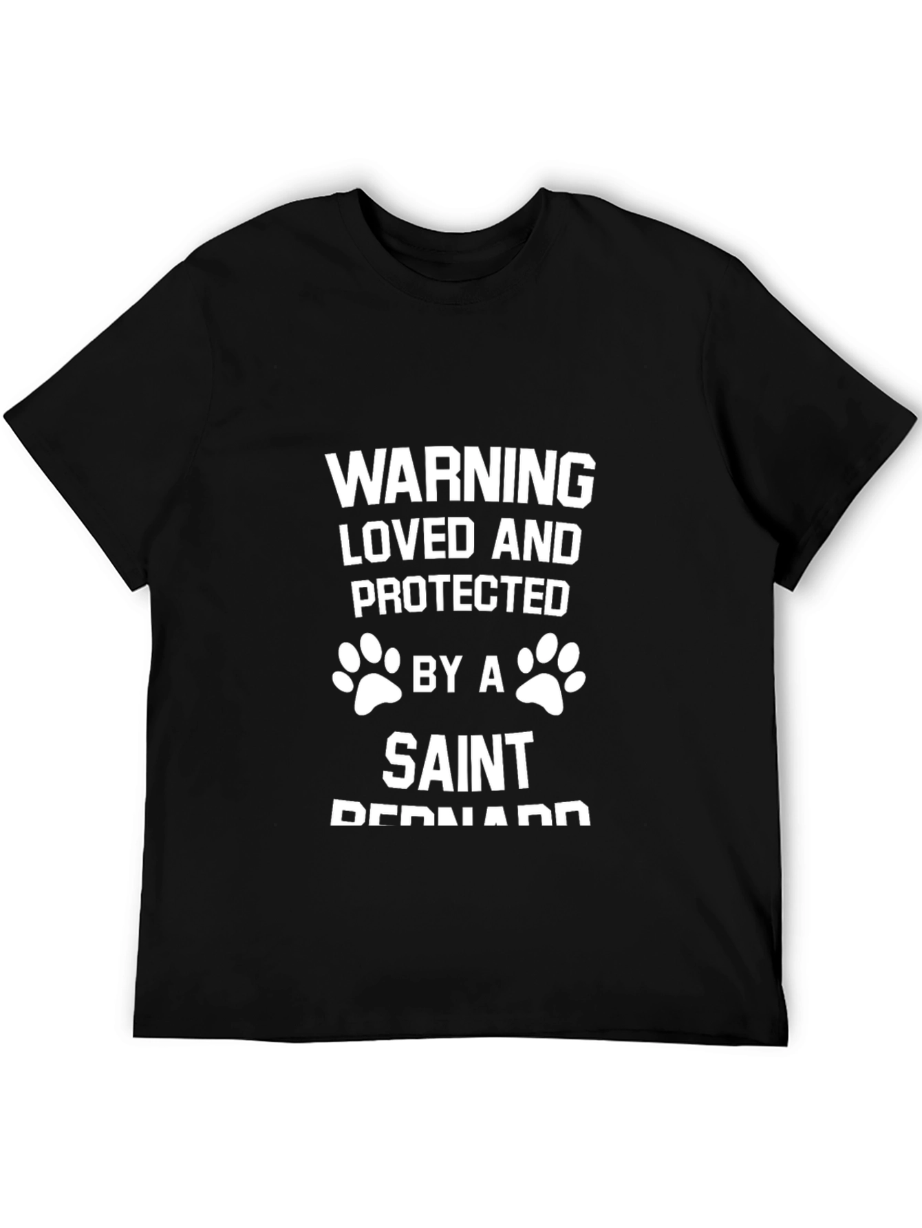 Warning Saint Bernard Protected T-Shirt