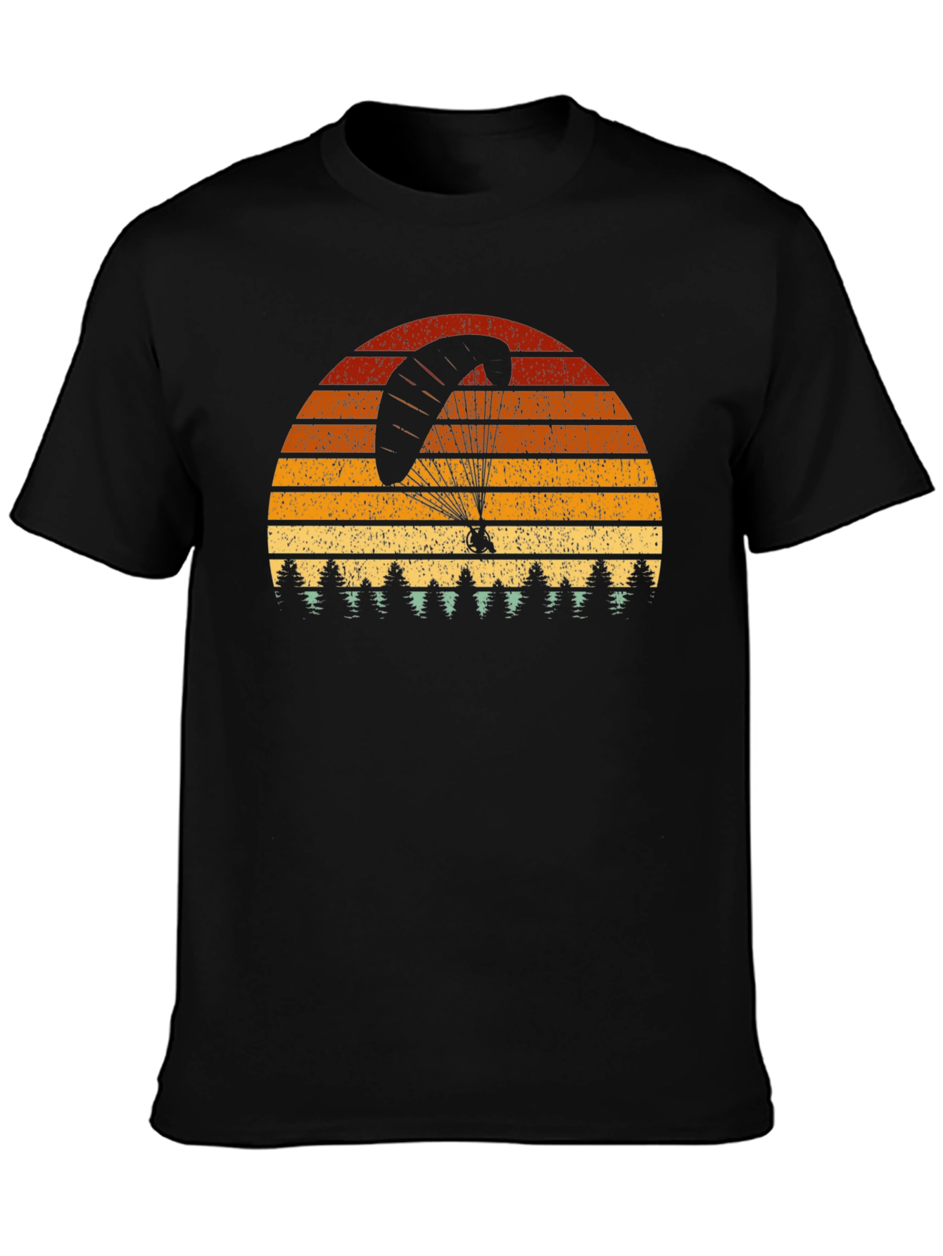 Paragliding Sunset Graphic Tee - Adventure Ready!