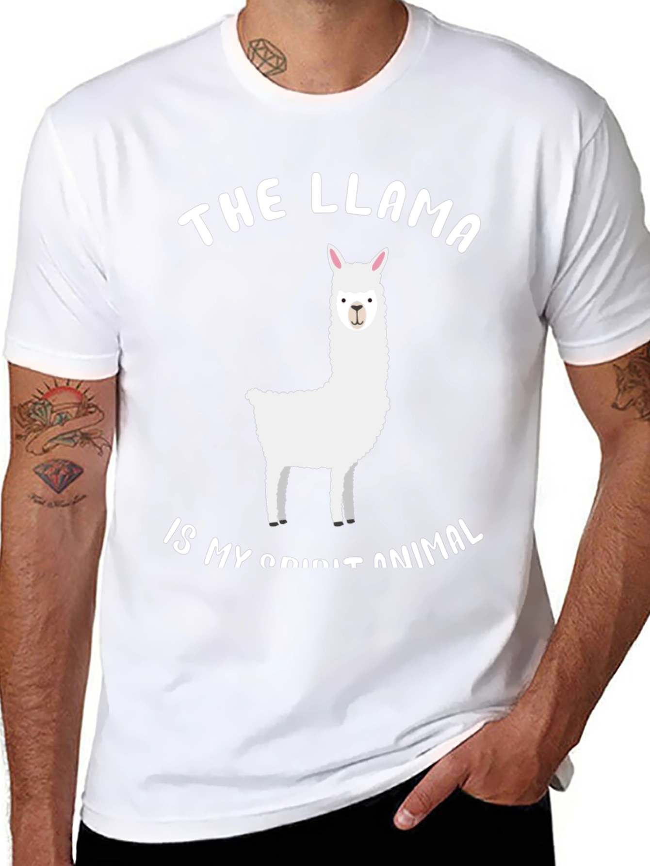 Llama Spirit Animal Graphic Tee