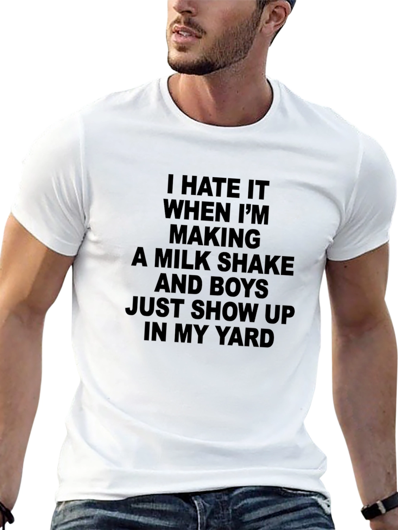I Hate Milkshakes Funny Novelty T-Shirt