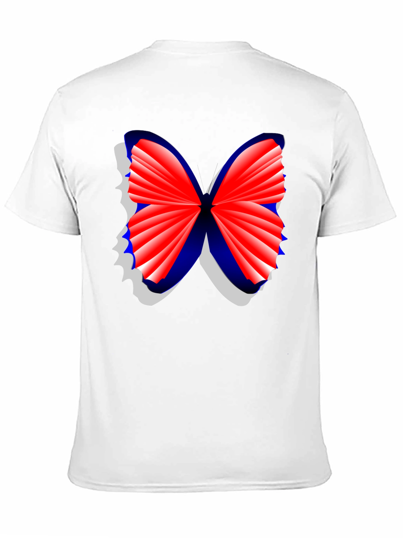 Butterfly Graphic Tee - Stylish Mens Black T-Shirt
