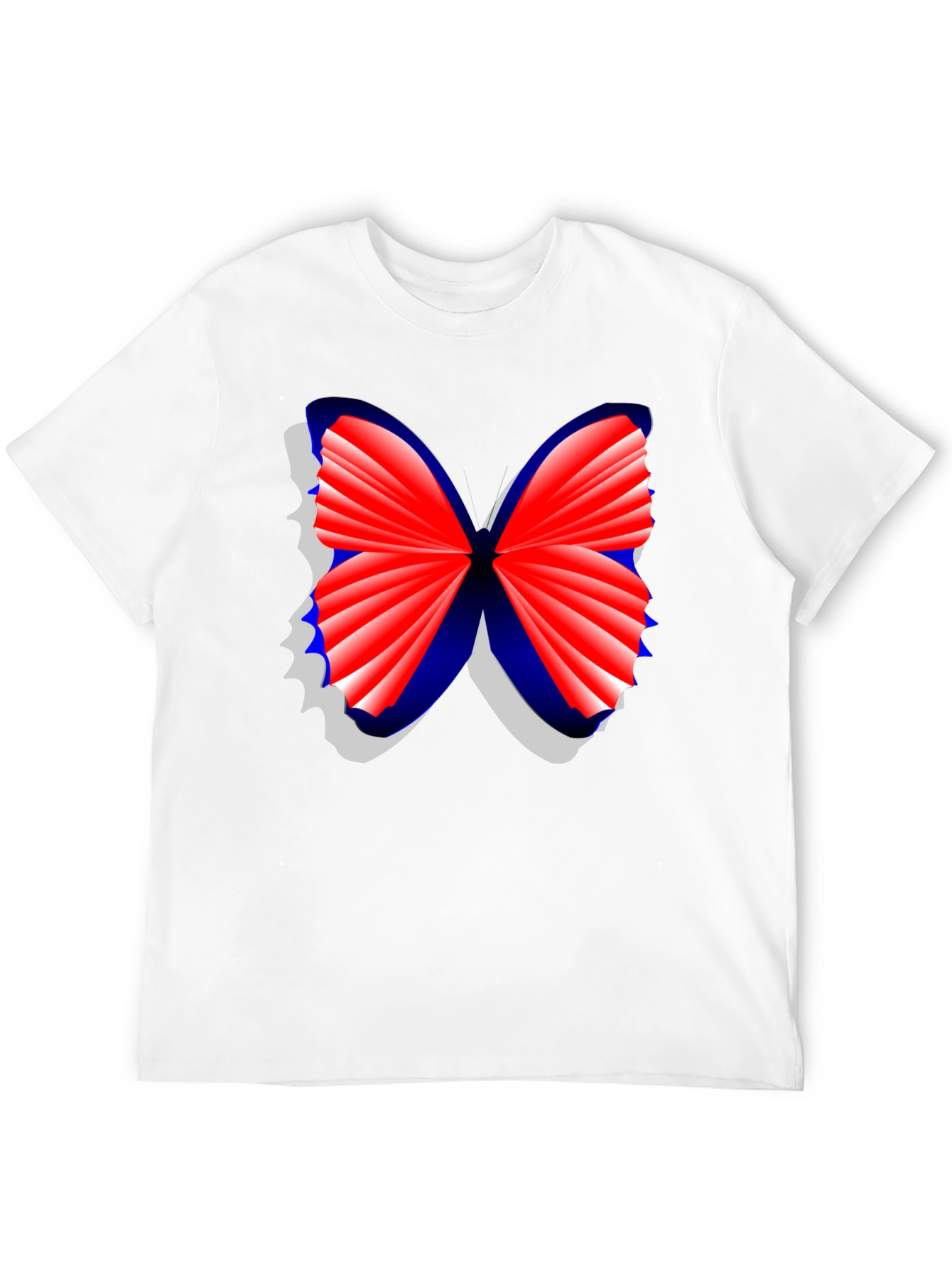 Butterfly Graphic Tee - Stylish Mens Black T-Shirt