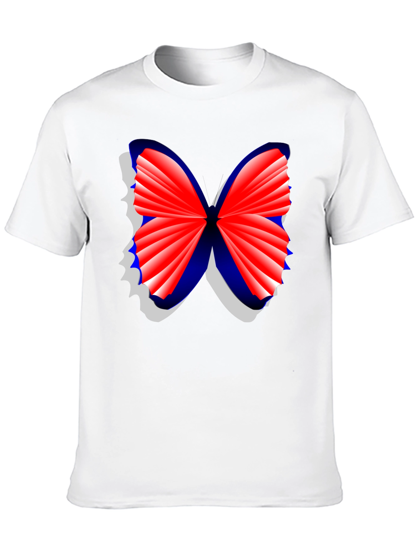 Butterfly Graphic Tee - Stylish Mens Black T-Shirt