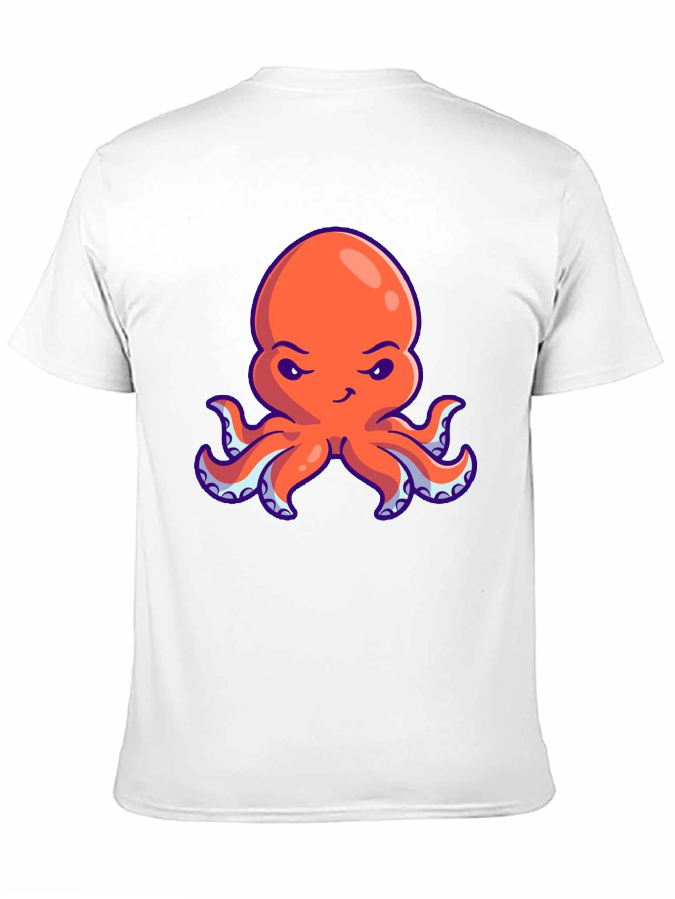 Orange Octopus Graphic Tee - Unique Design