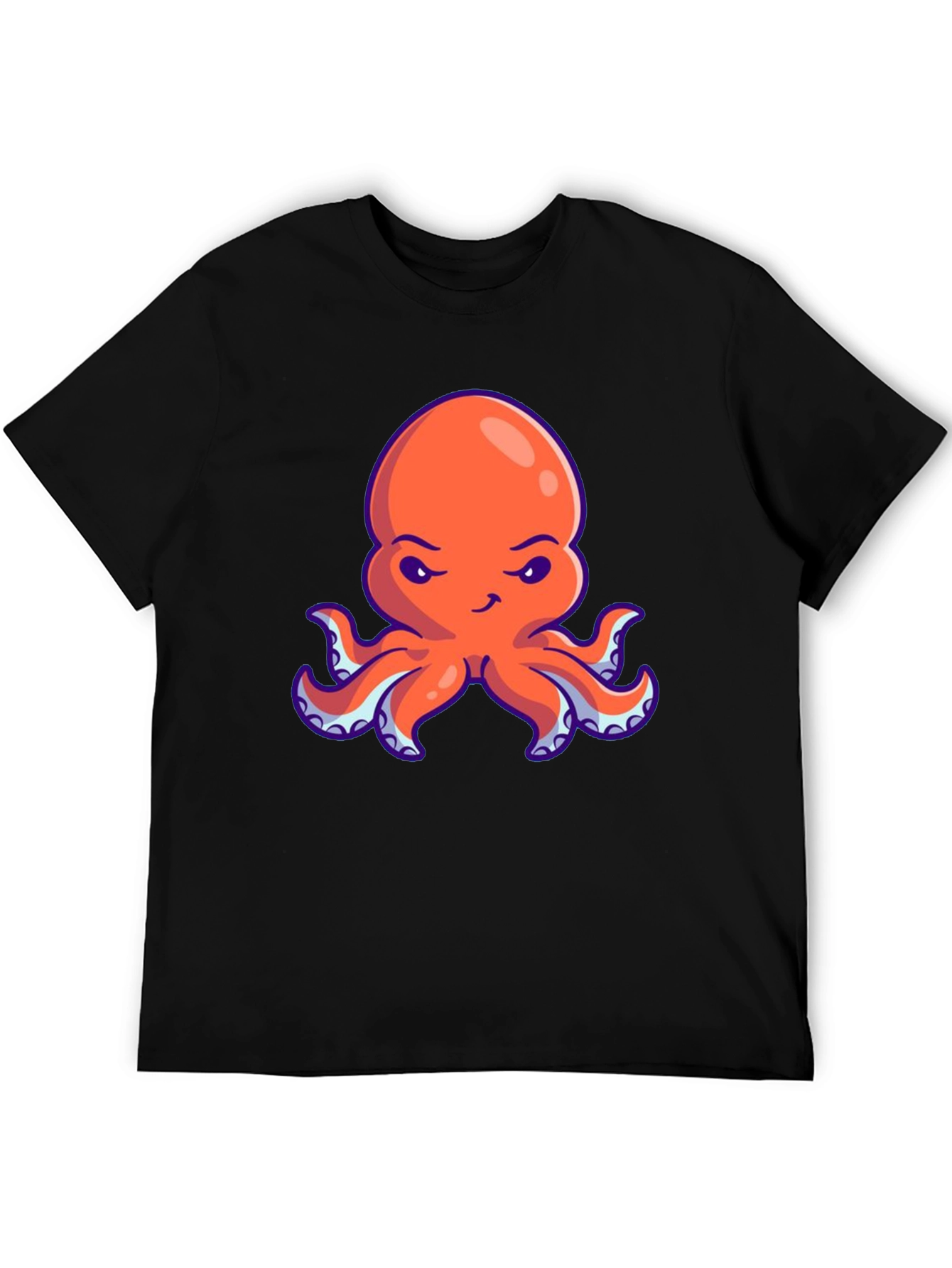 Orange Octopus Graphic Tee - Unique Design