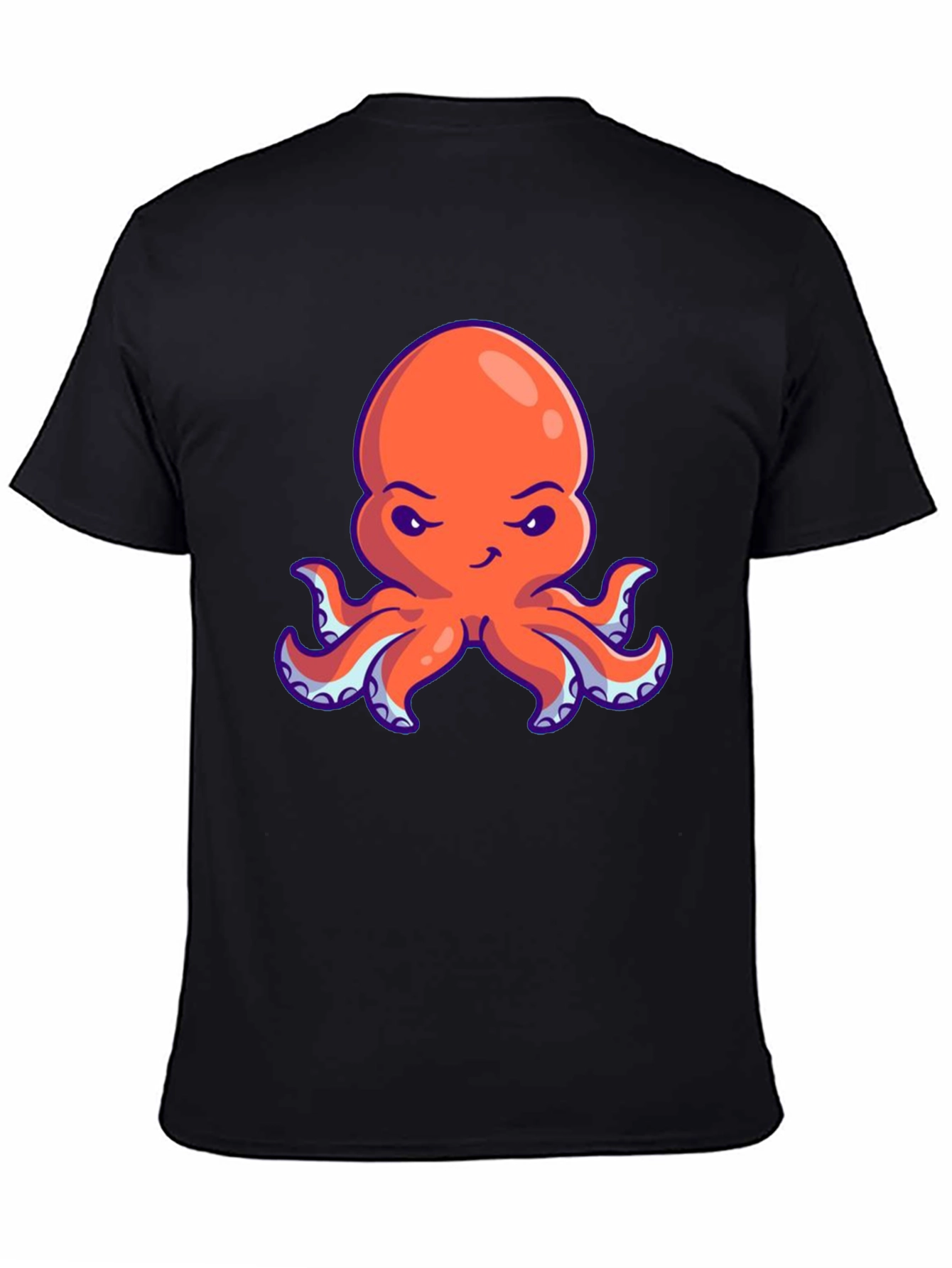 Orange Octopus Graphic Tee - Unique Design