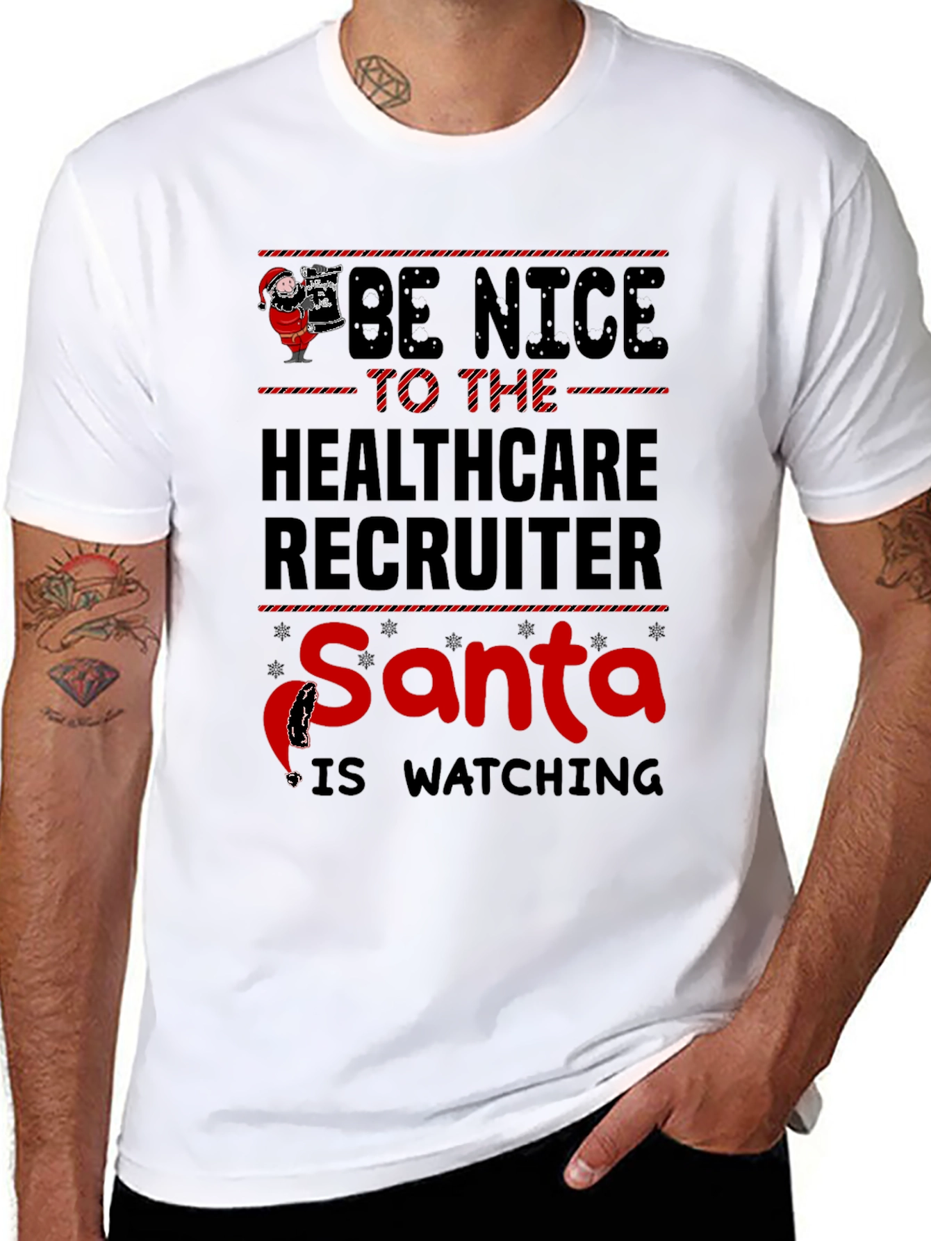Healthcare Recruiter Santa T-Shirt
