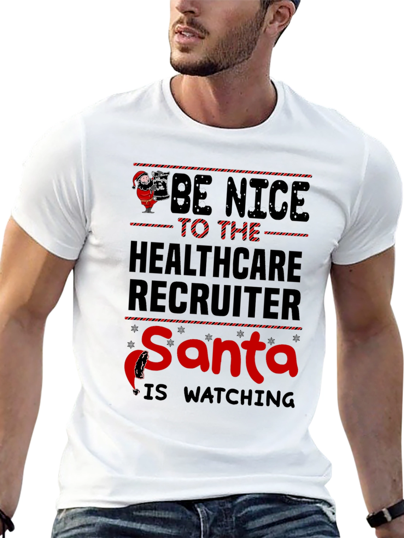 Healthcare Recruiter Santa T-Shirt