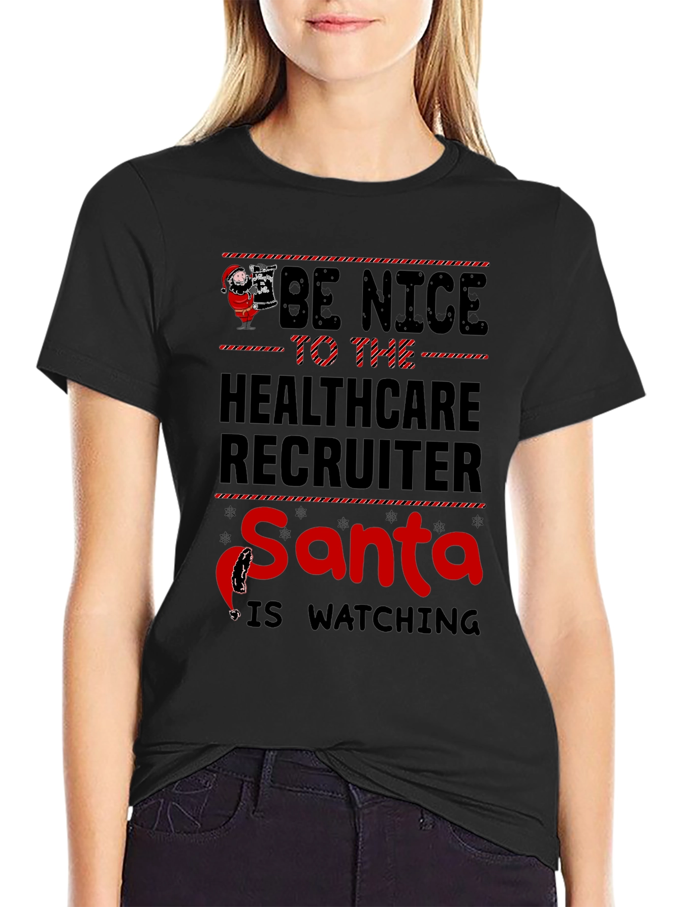 Healthcare Recruiter Santa T-Shirt