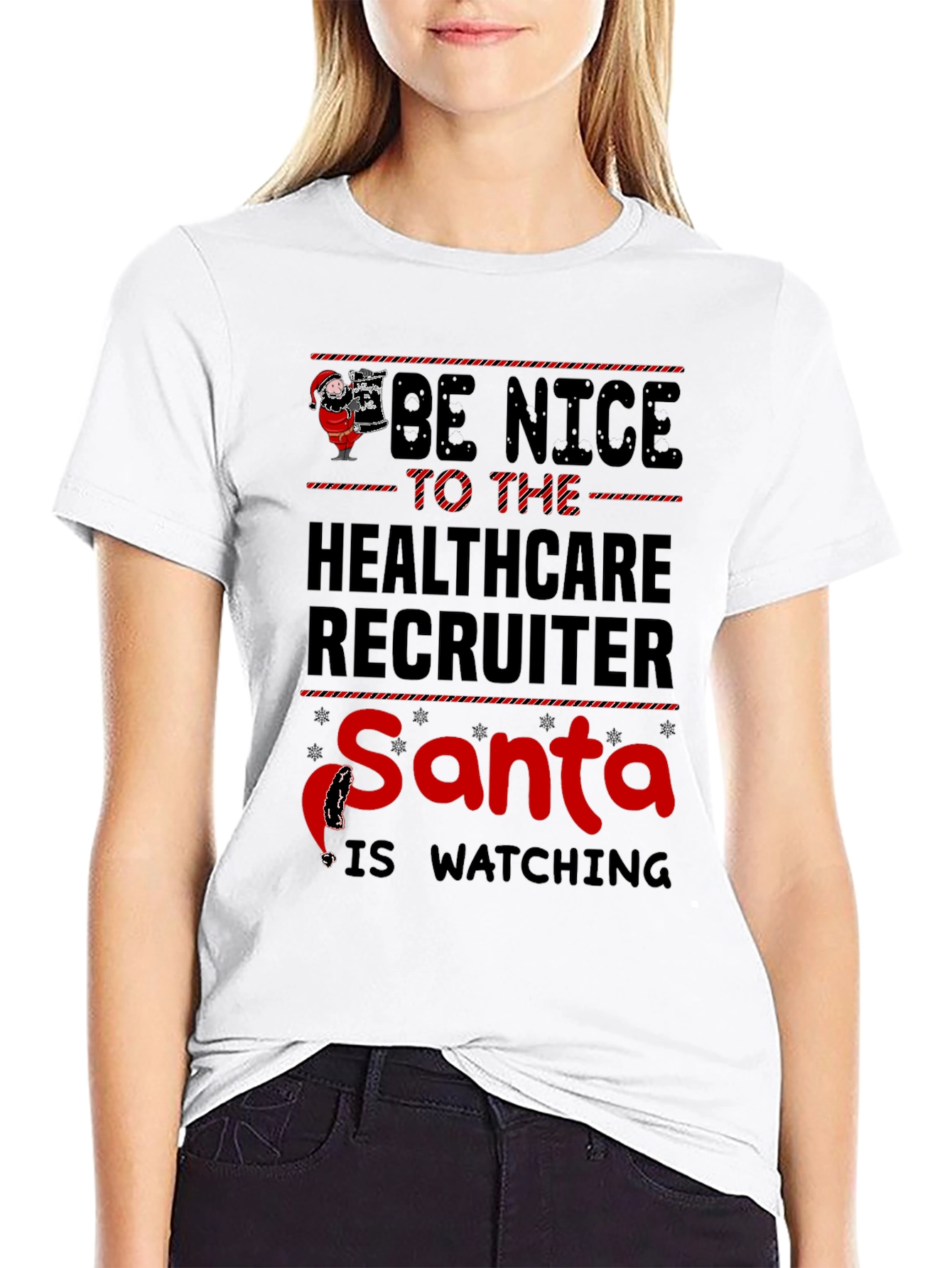 Healthcare Recruiter Santa T-Shirt