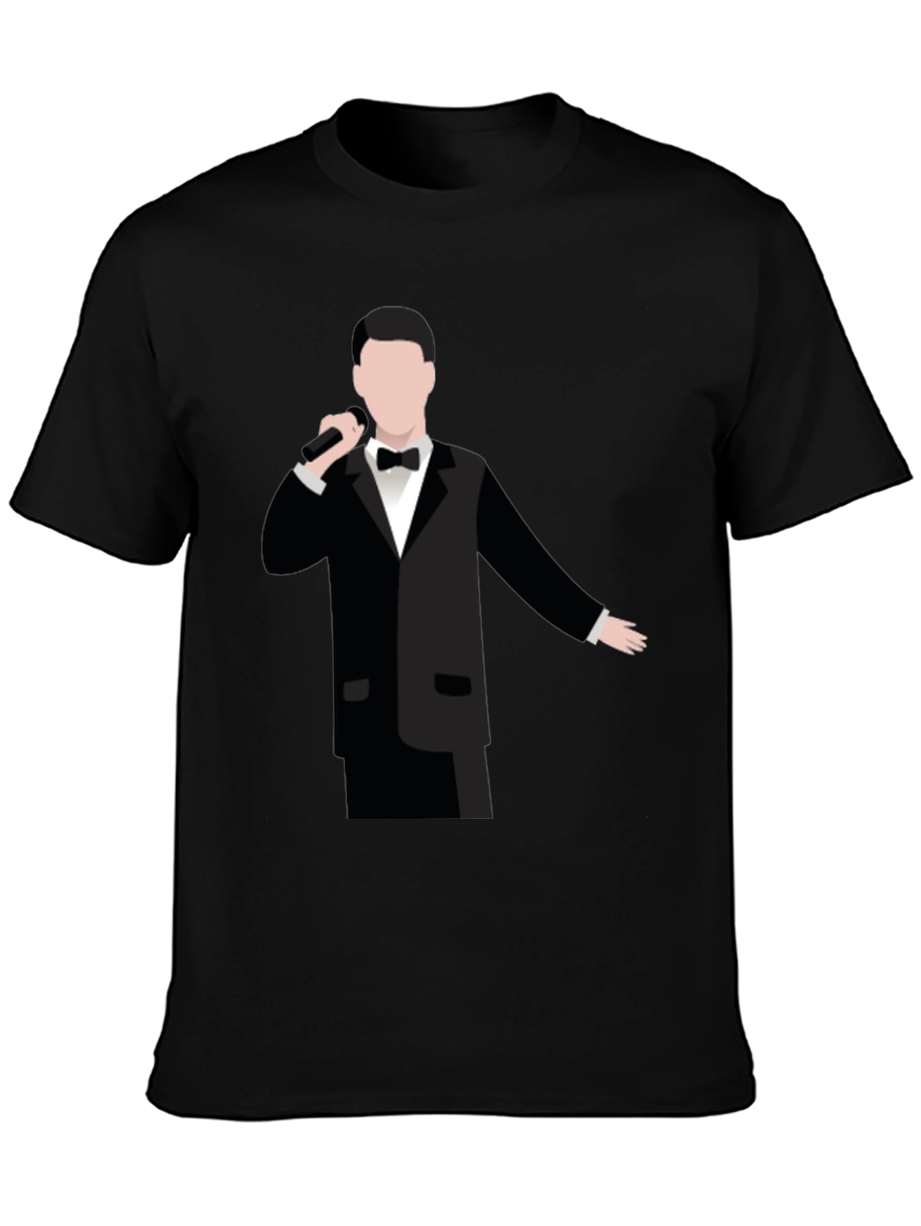 Singer Silhouette Graphic Black T-Shirt