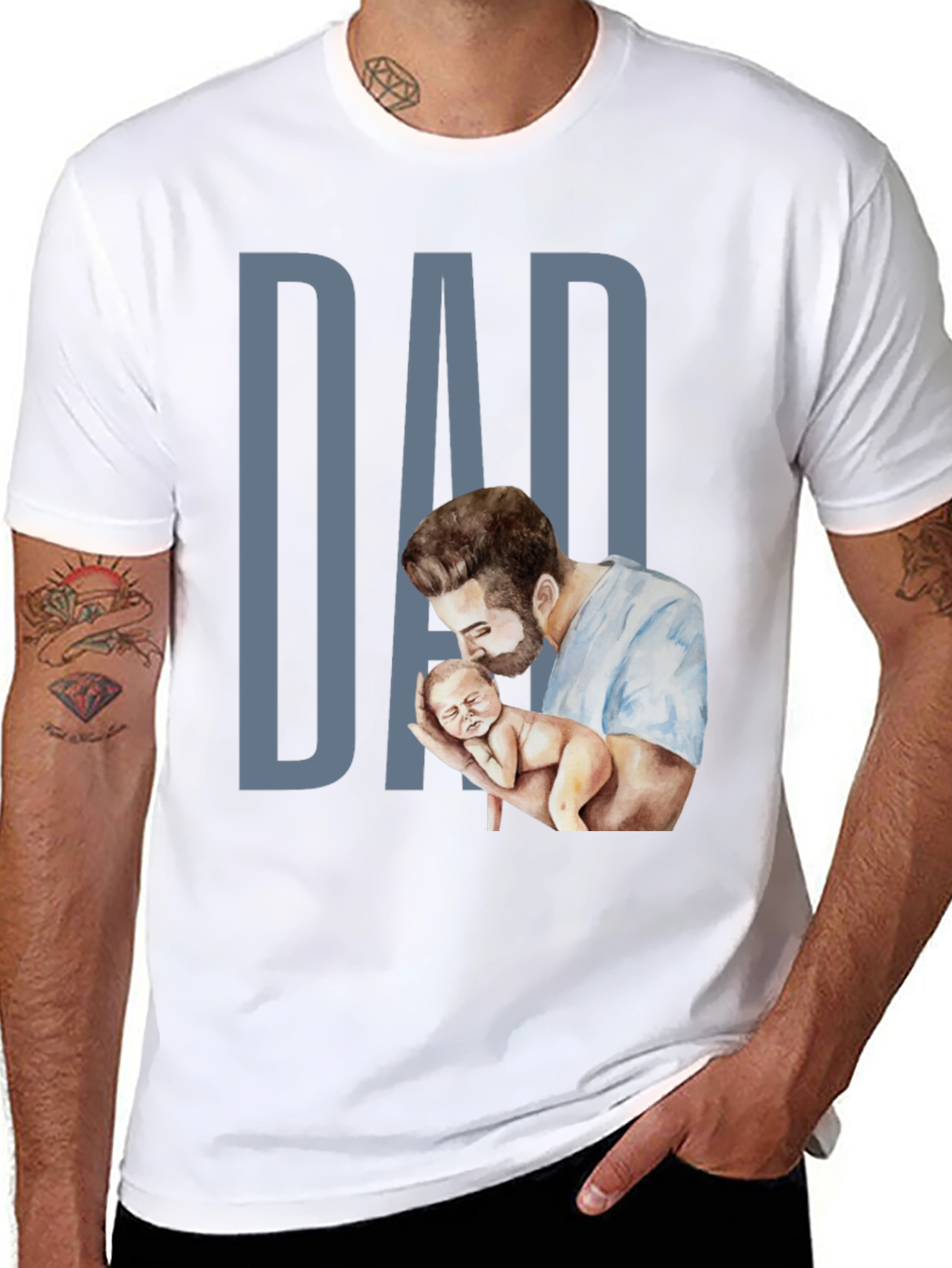Dad & Baby Graphic Tee - Fathers Day Gift