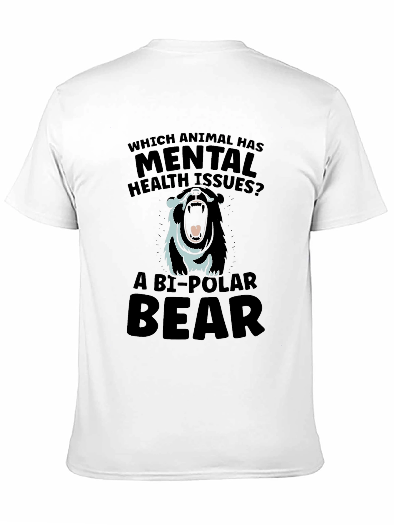 Bi-Polar Bear Graphic T-Shirt - Mental Health Humor