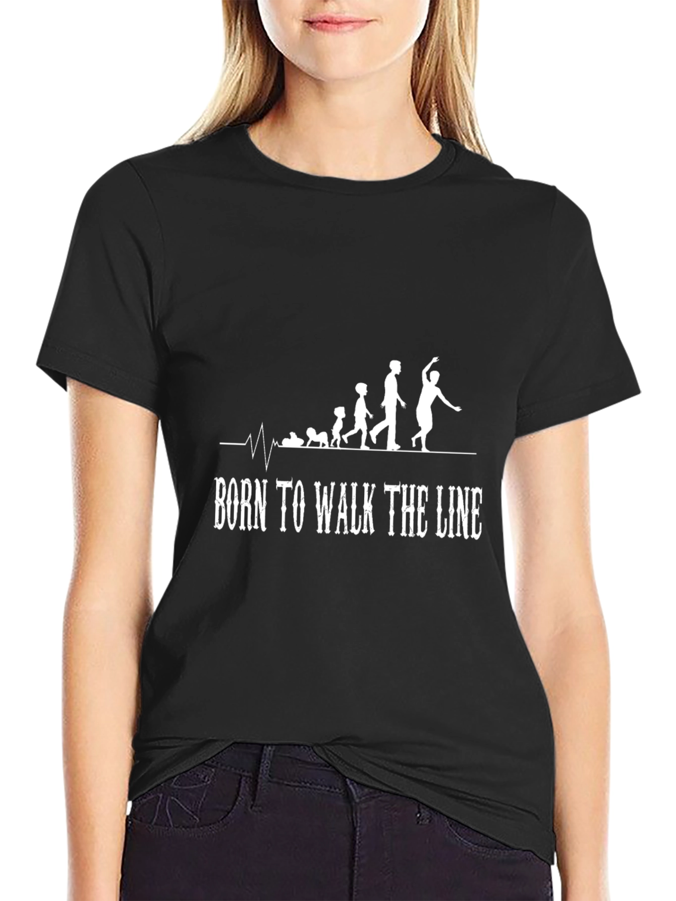 Born to Walk The Line Graphic Tee