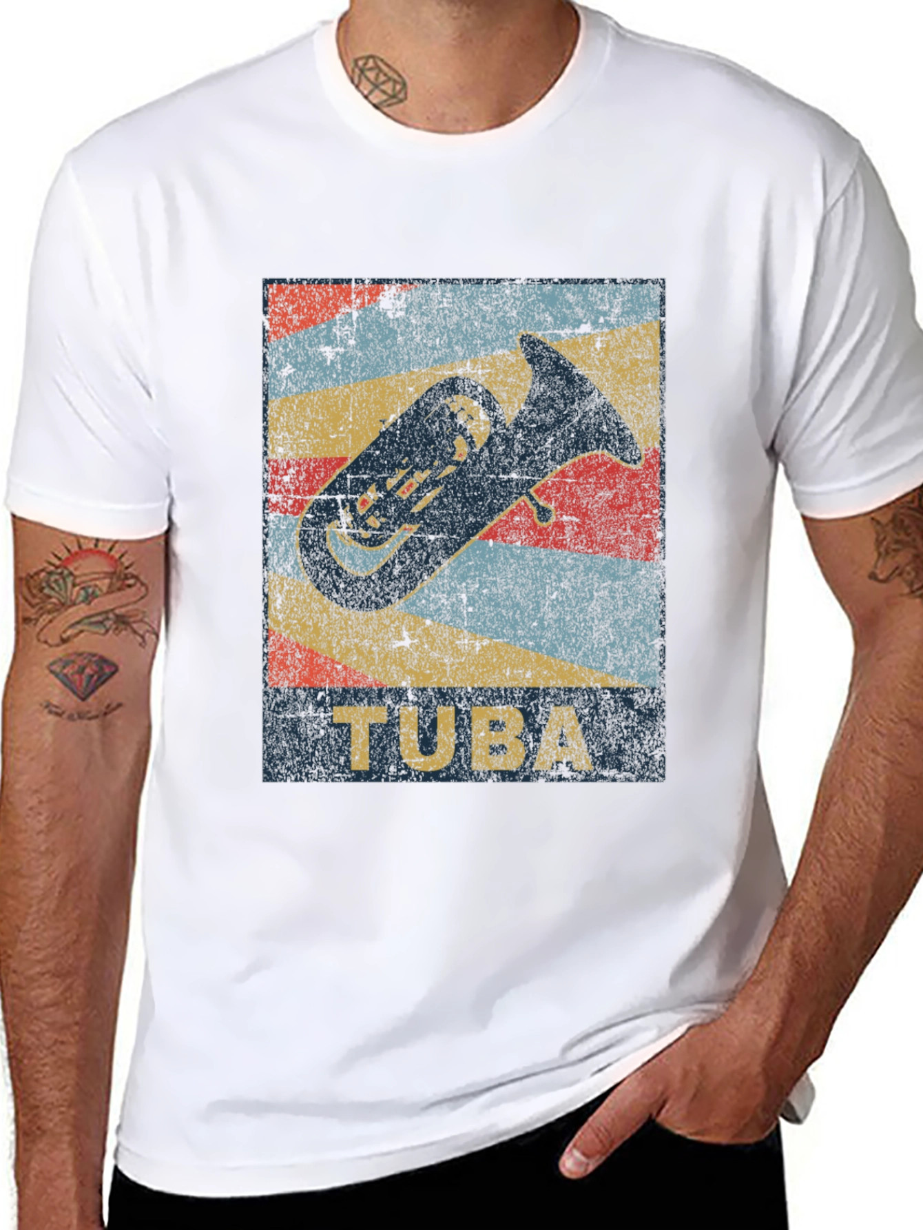 Retro Tuba Music T-Shirt