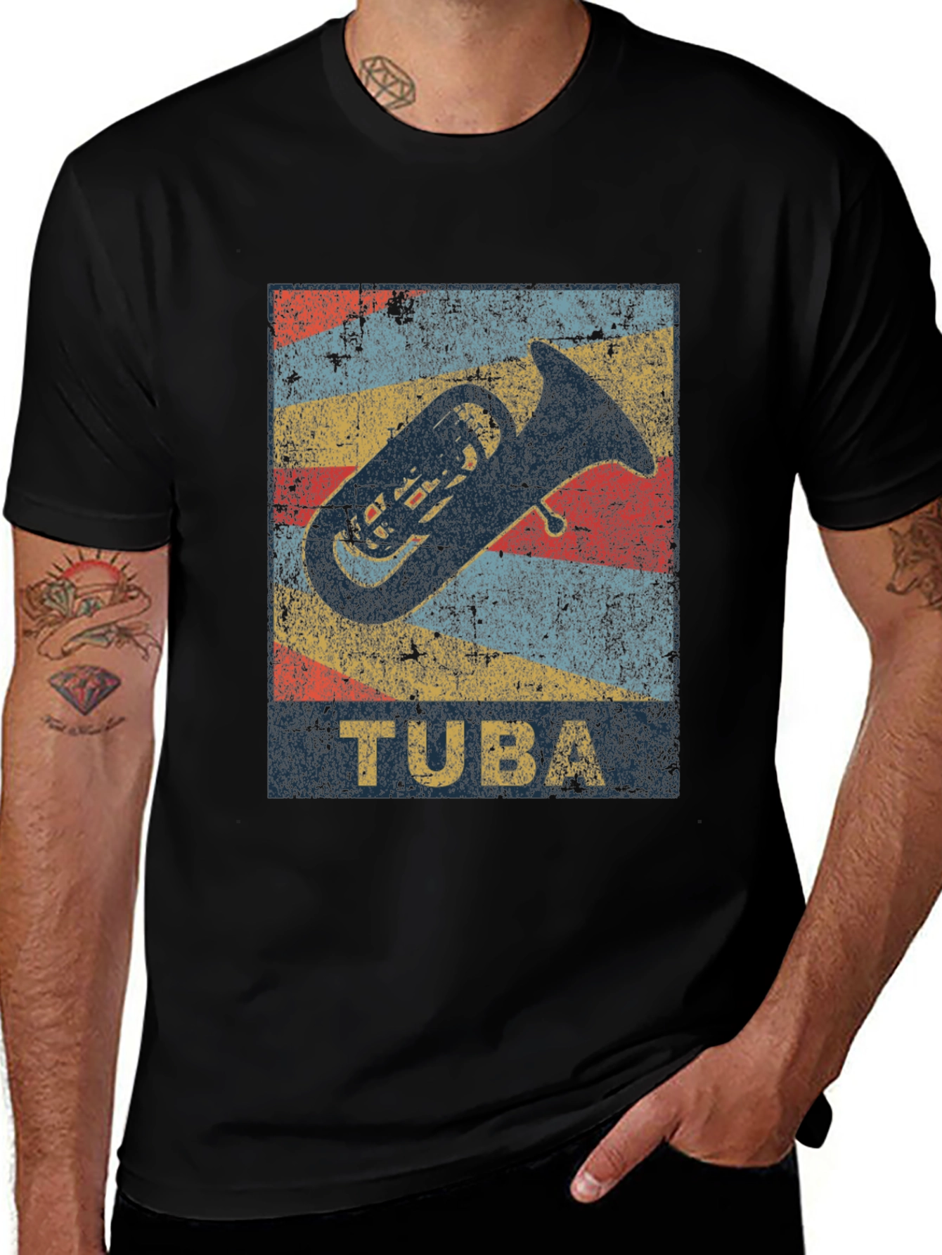 Retro Tuba Music T-Shirt