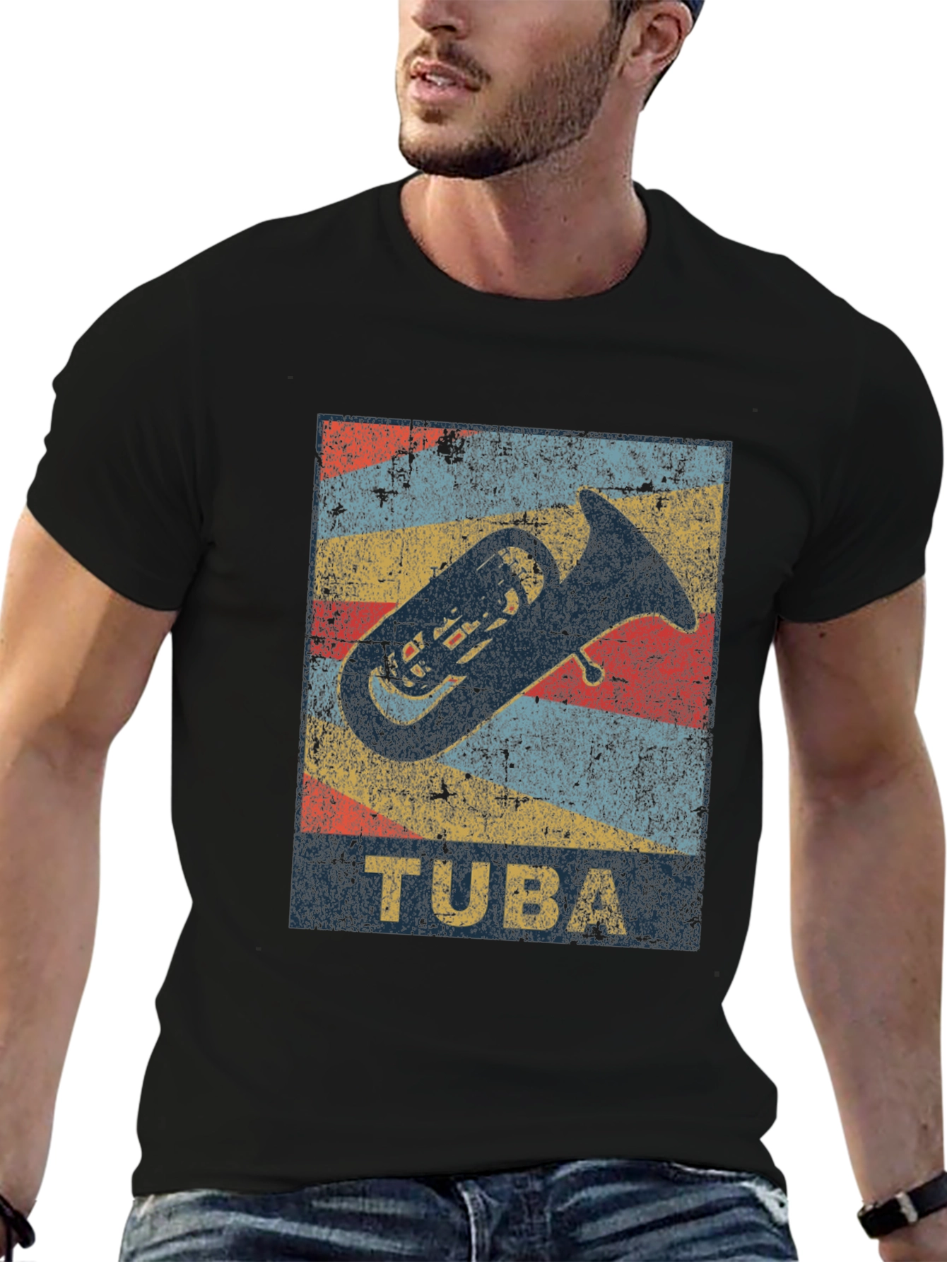 Retro Tuba Music T-Shirt