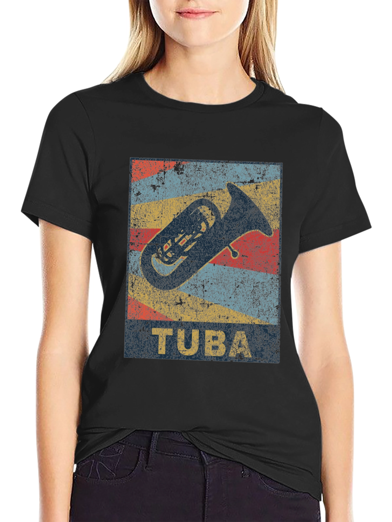 Retro Tuba Music T-Shirt