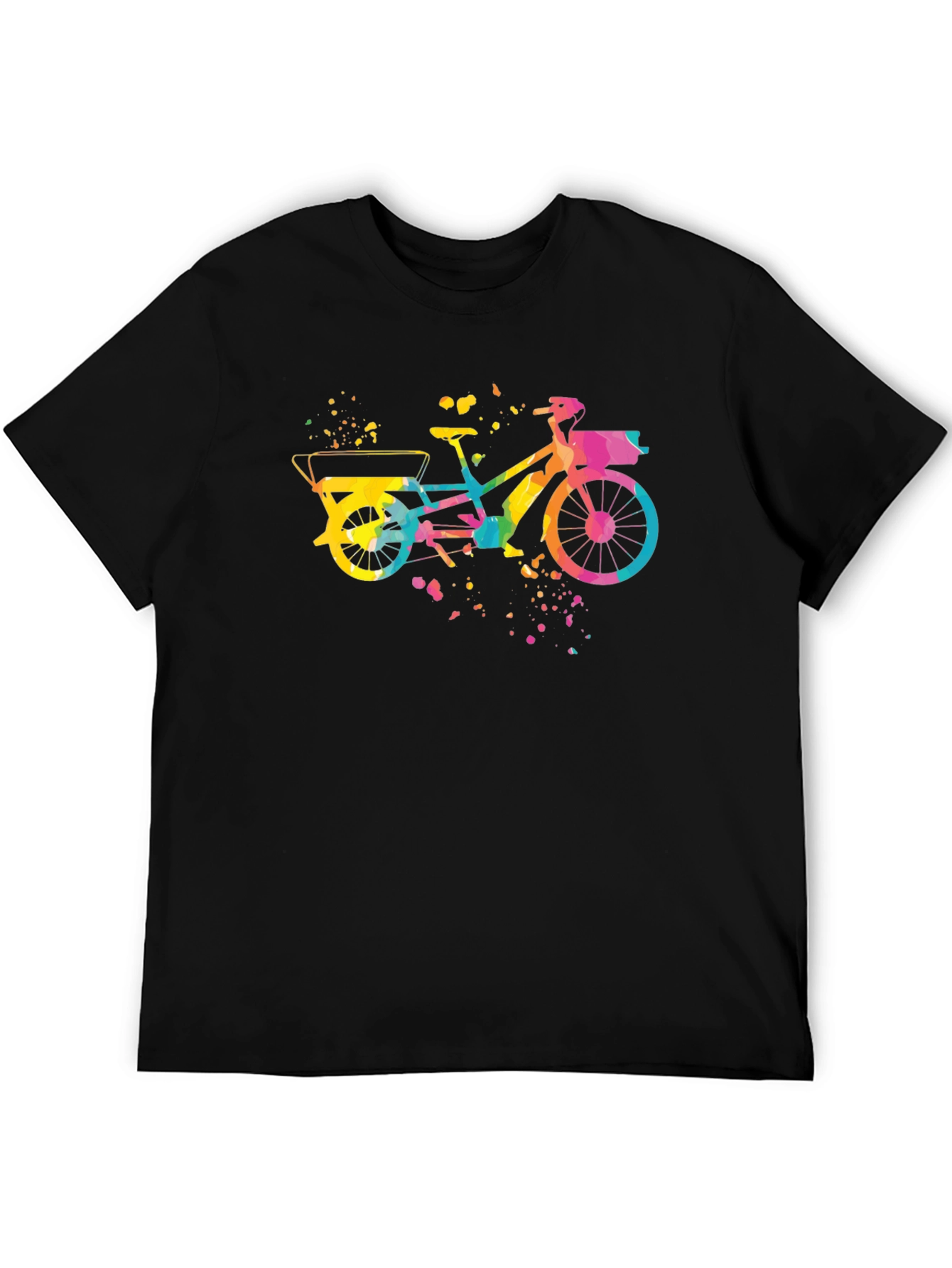 Colorful Bicycle Graphic T-Shirt